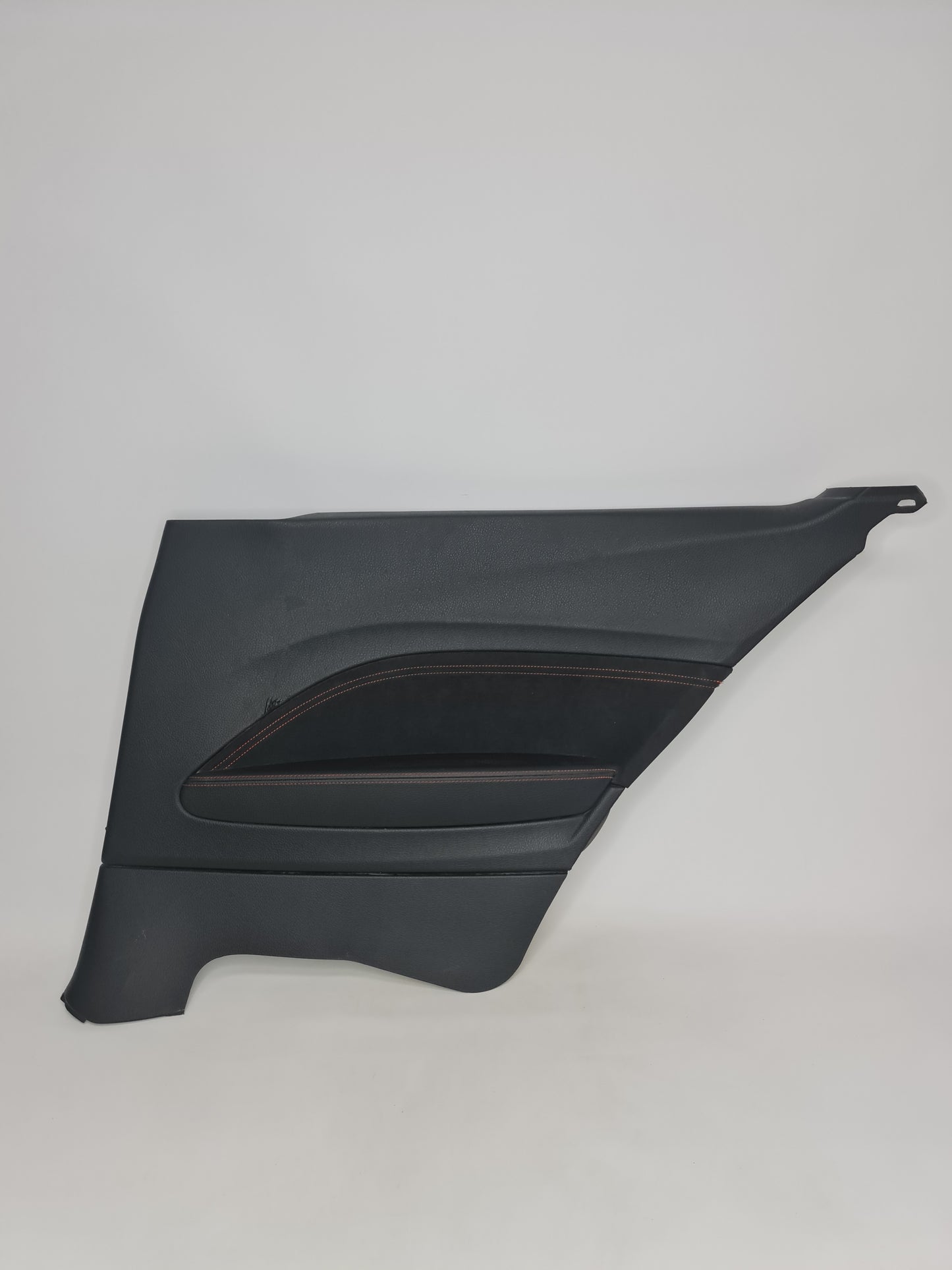 F87 M2 Competition Rear Drivers Door Card Black Leather Orange Stitching - 9770566