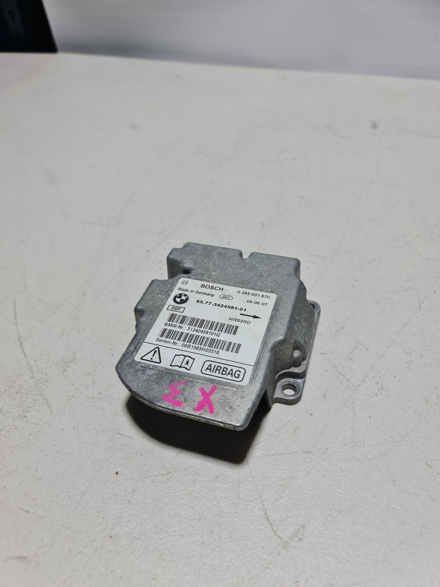 2004-2010 BMW X3 65-77-3-424-581 BMW 65773424581 Control Unit Airbag 3424581 - MPerformance.parts