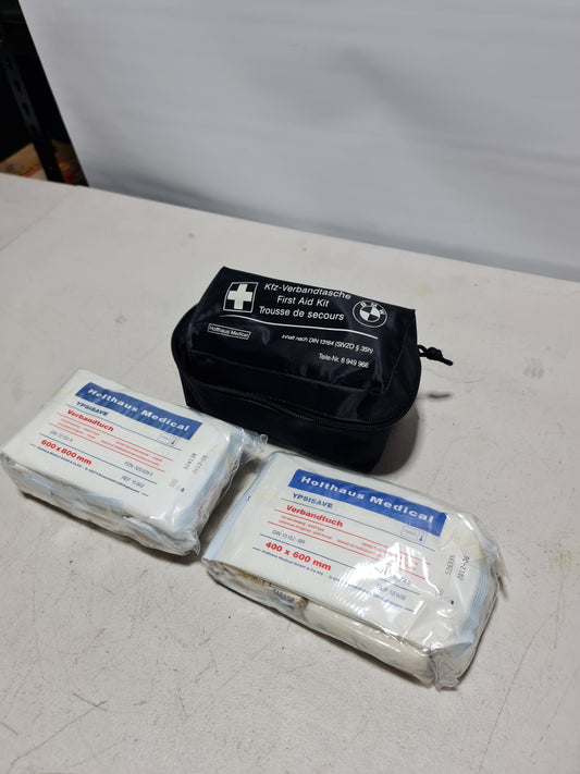 BMW Universal First Aid Emergency Medical Kit Pouch Black 6949966 - MPerformance.parts