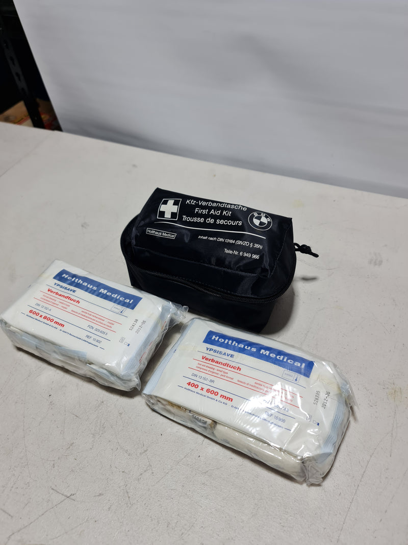 BMW Universal First Aid Emergency Medical Kit Pouch Black 6949966 - MPerformance.parts