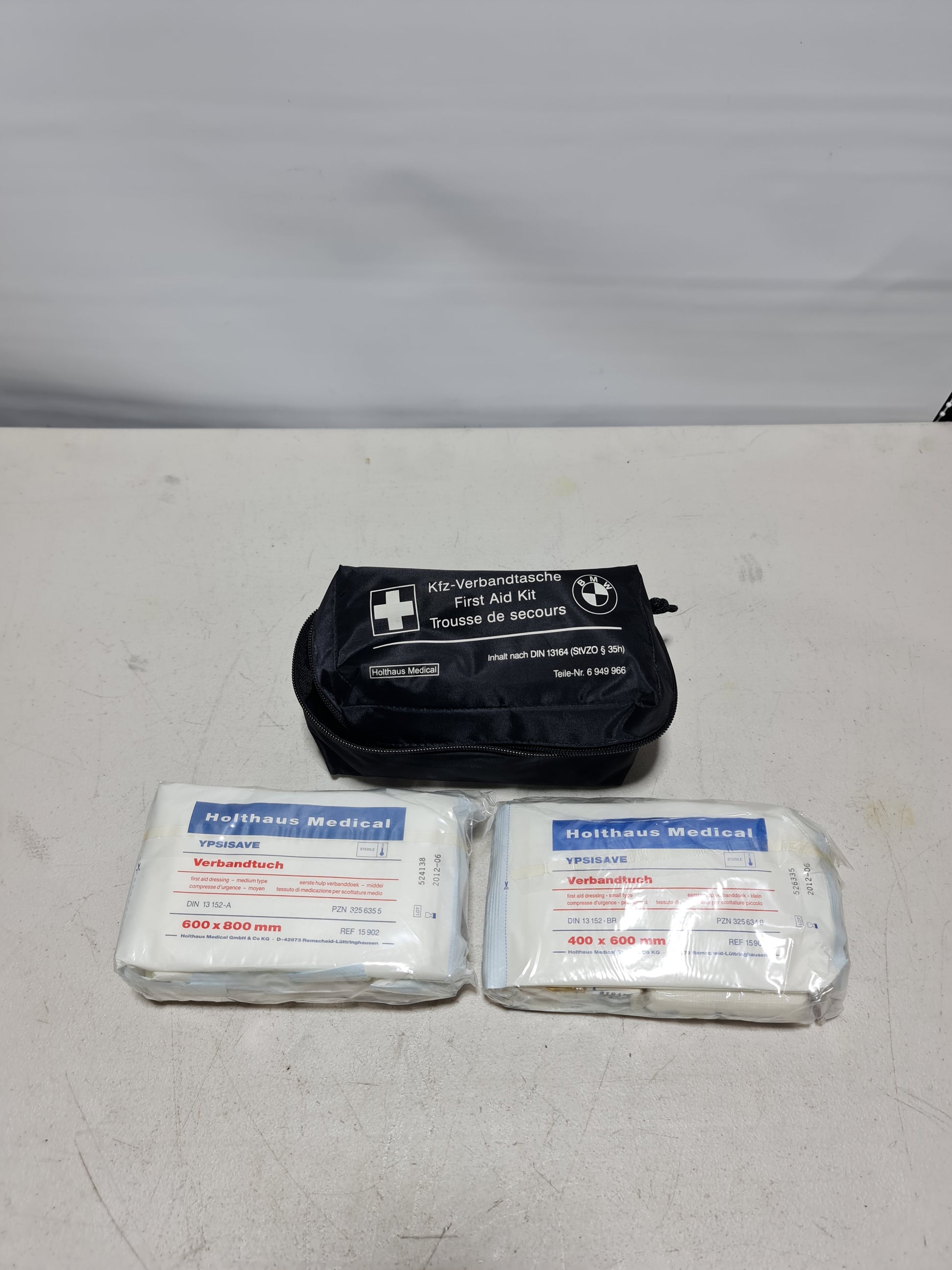 BMW Universal First Aid Emergency Medical Kit Pouch Black 6949966 - MPerformance.parts