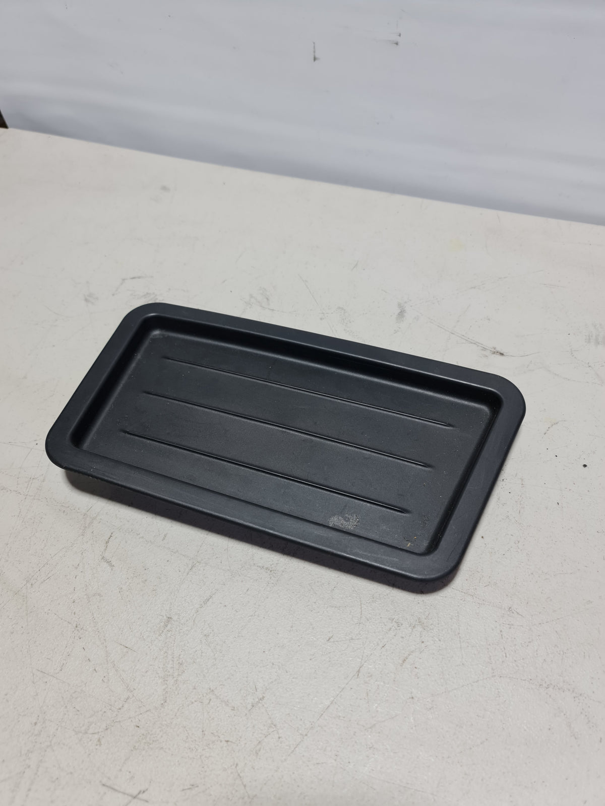 BMW interior rear left storage tray, flat design for 2012-2020 models, part number 51477245912, vehicle interior accessory