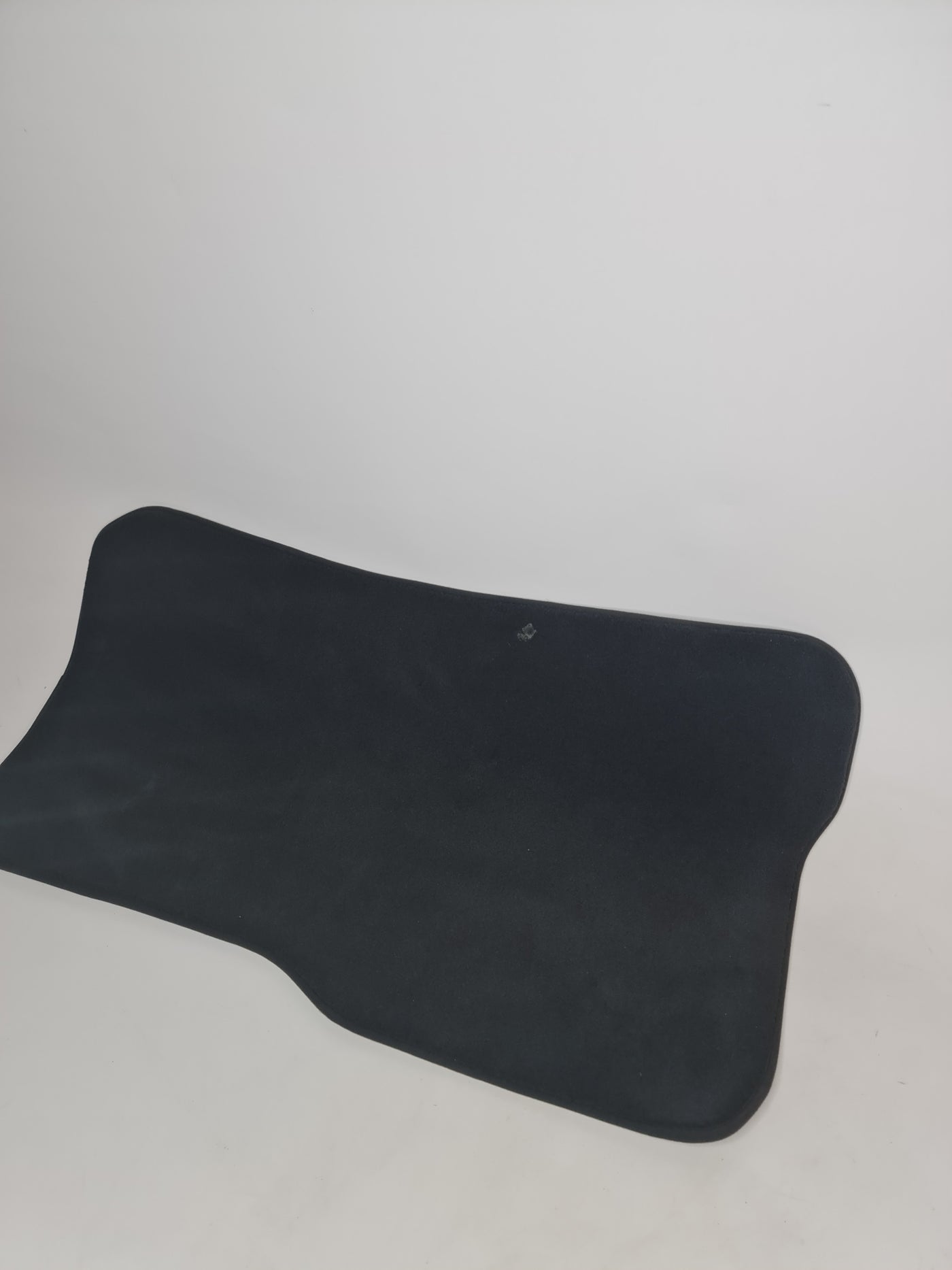 Black F80 M3 passenger floor mat by MPerformance.parts with custom fit and textured surface for vehicle interior protection.
