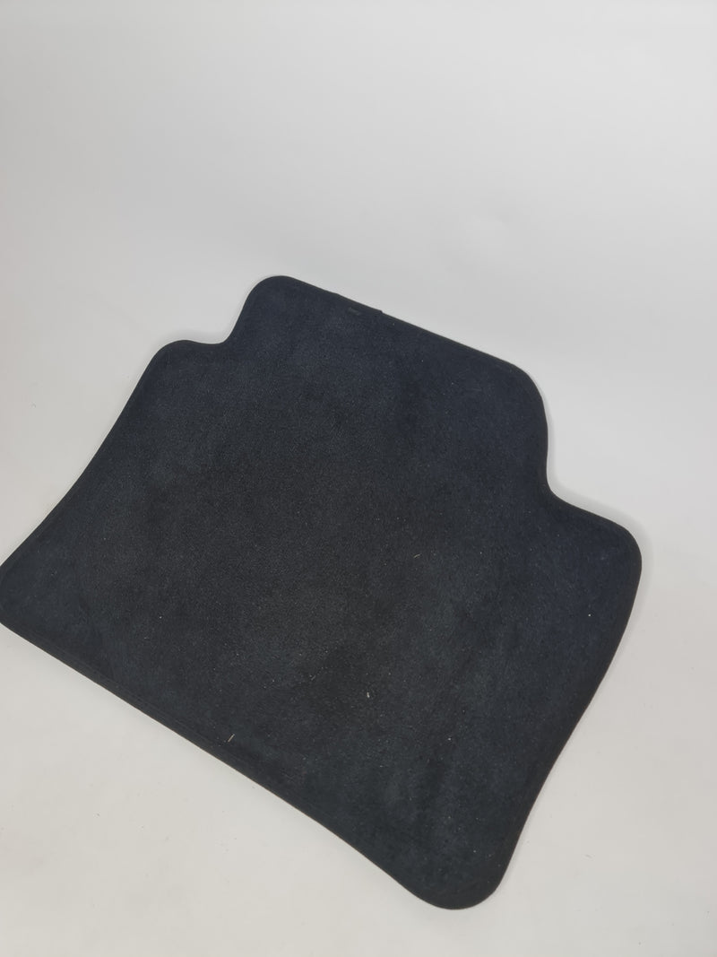 F80 M3 rear right floor mat by MPerformance.parts, black rubber mat with logo, designed for car interior protection.