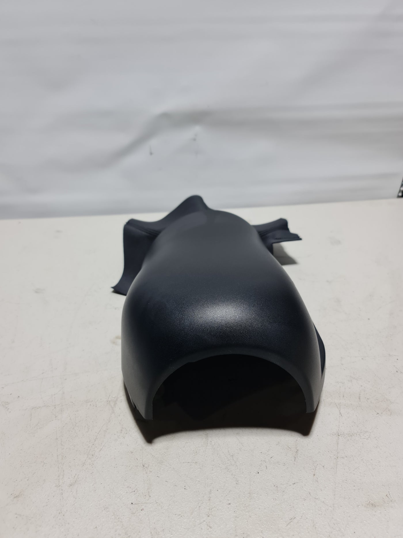 BMW F20 F22 F30 F31 F32 lower steering column cowl trim panel, model 9321841, close-up view of the bottom cover.