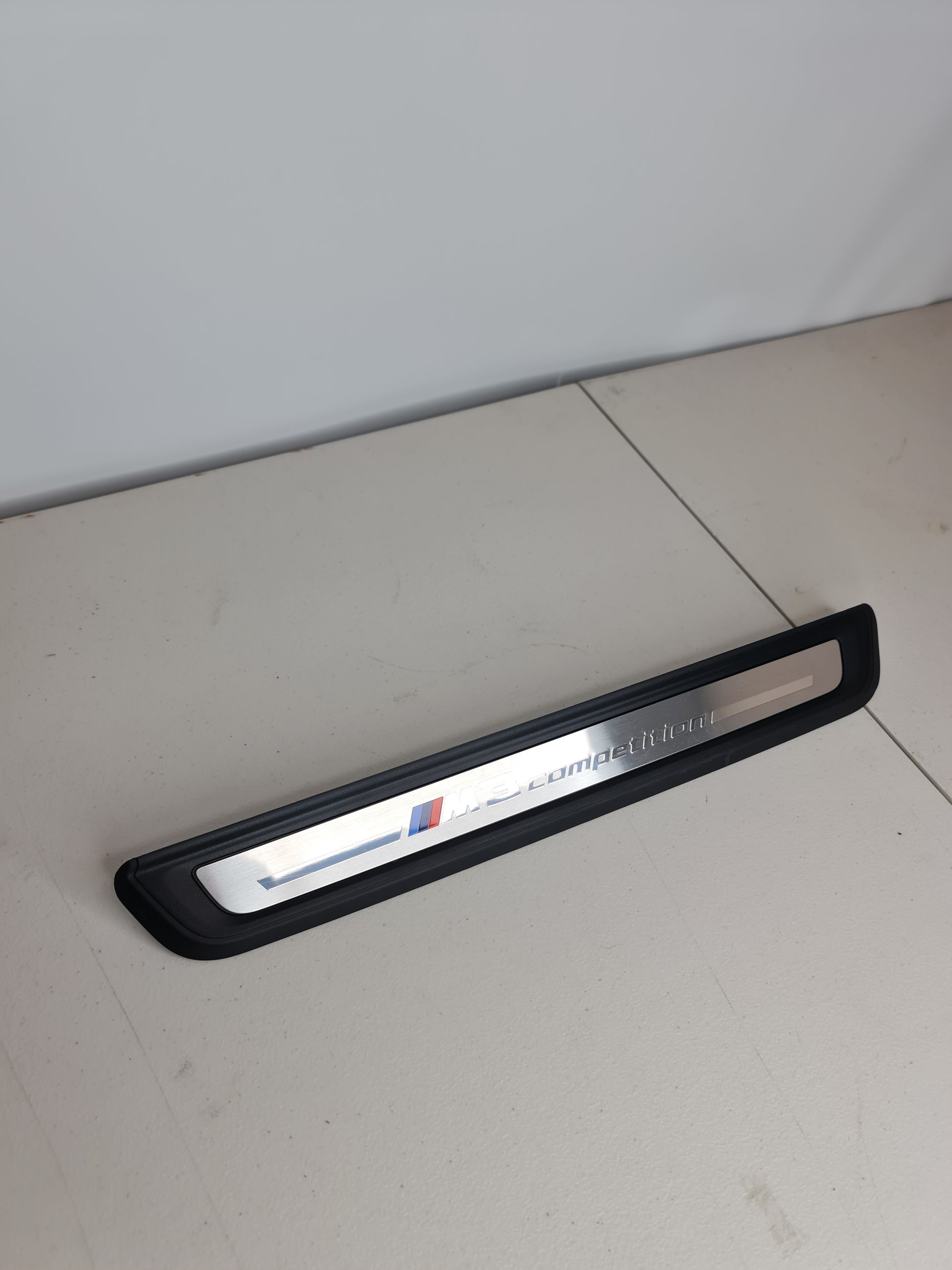 BMW G80 M3 COMPETITION OEM FRONT DOOR SILL KICK PLATE 9451626-01 - MPerformance.parts