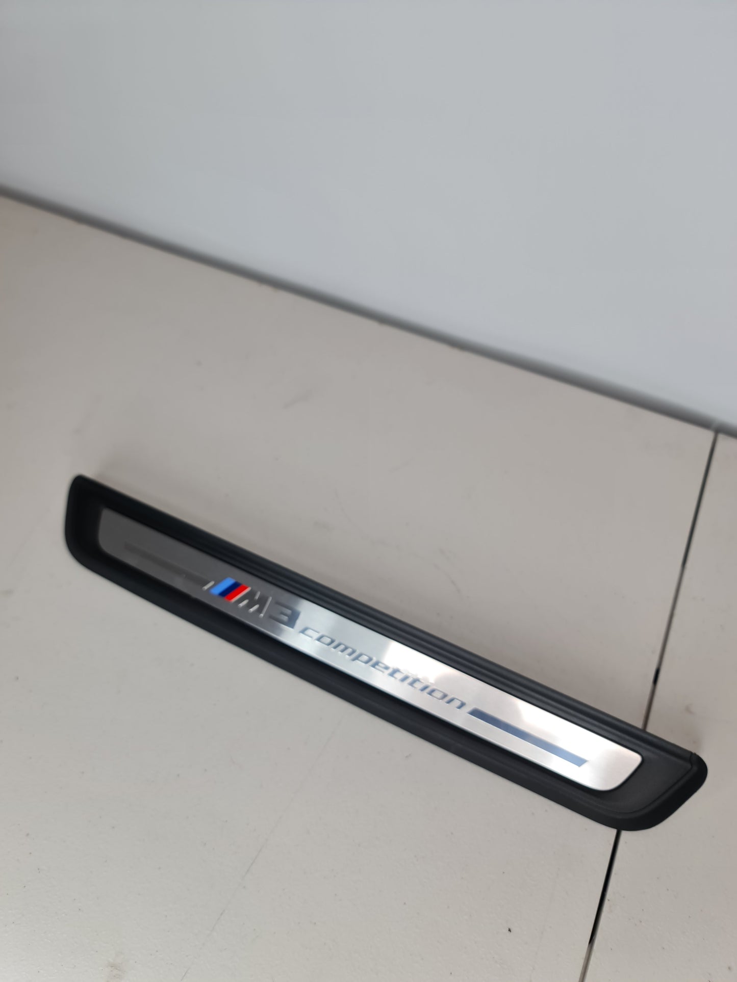 BMW G80 M3 COMPETITION OEM FRONT DOOR SILL KICK PLATE 9451626-01 - MPerformance.parts