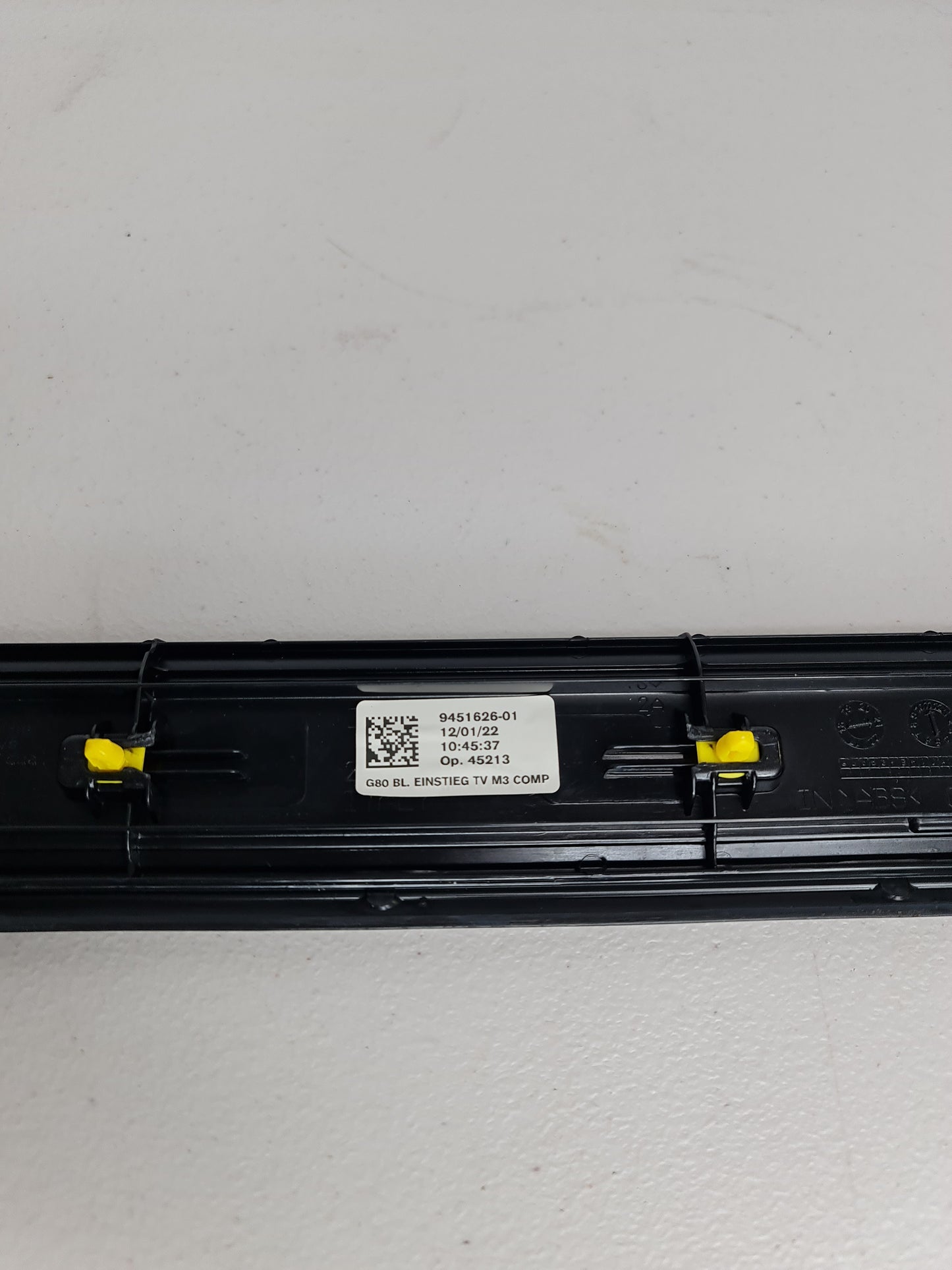 BMW G80 M3 COMPETITION OEM FRONT DOOR SILL KICK PLATE 9451626-01 - MPerformance.parts