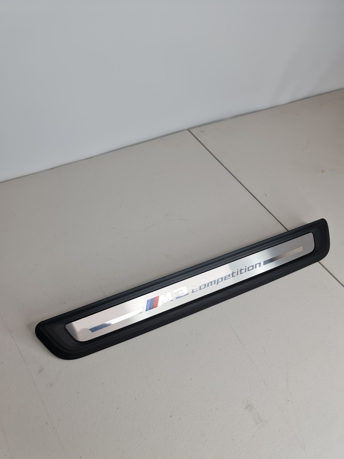 BMW G80 M3 COMPETITION OEM DRIVERS FRONT DOOR SILL KICK PLATE 9451626 - MPerformance.parts