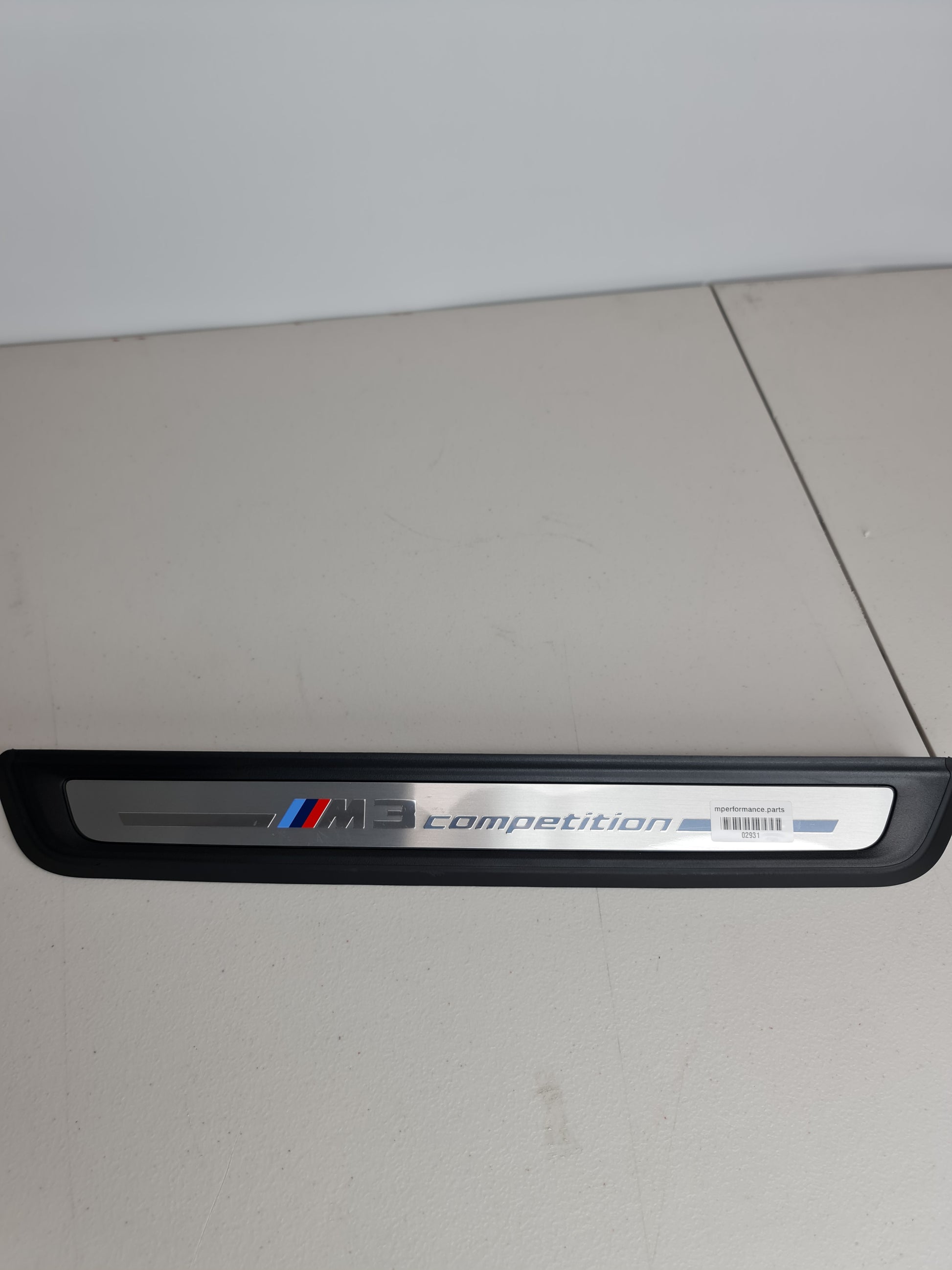 BMW G80 M3 COMPETITION OEM DRIVERS FRONT DOOR SILL KICK PLATE 9451626 - MPerformance.parts