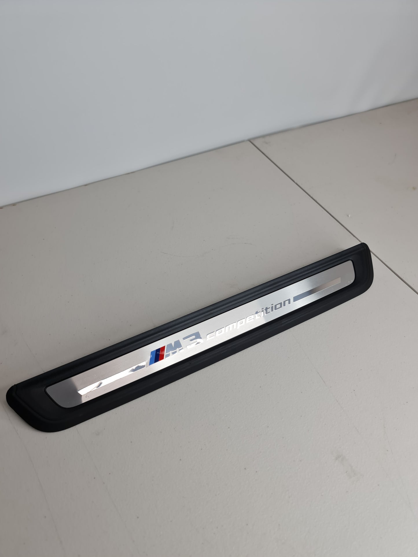 BMW G80 M3 COMPETITION OEM DRIVERS FRONT DOOR SILL KICK PLATE 9451626 - MPerformance.parts