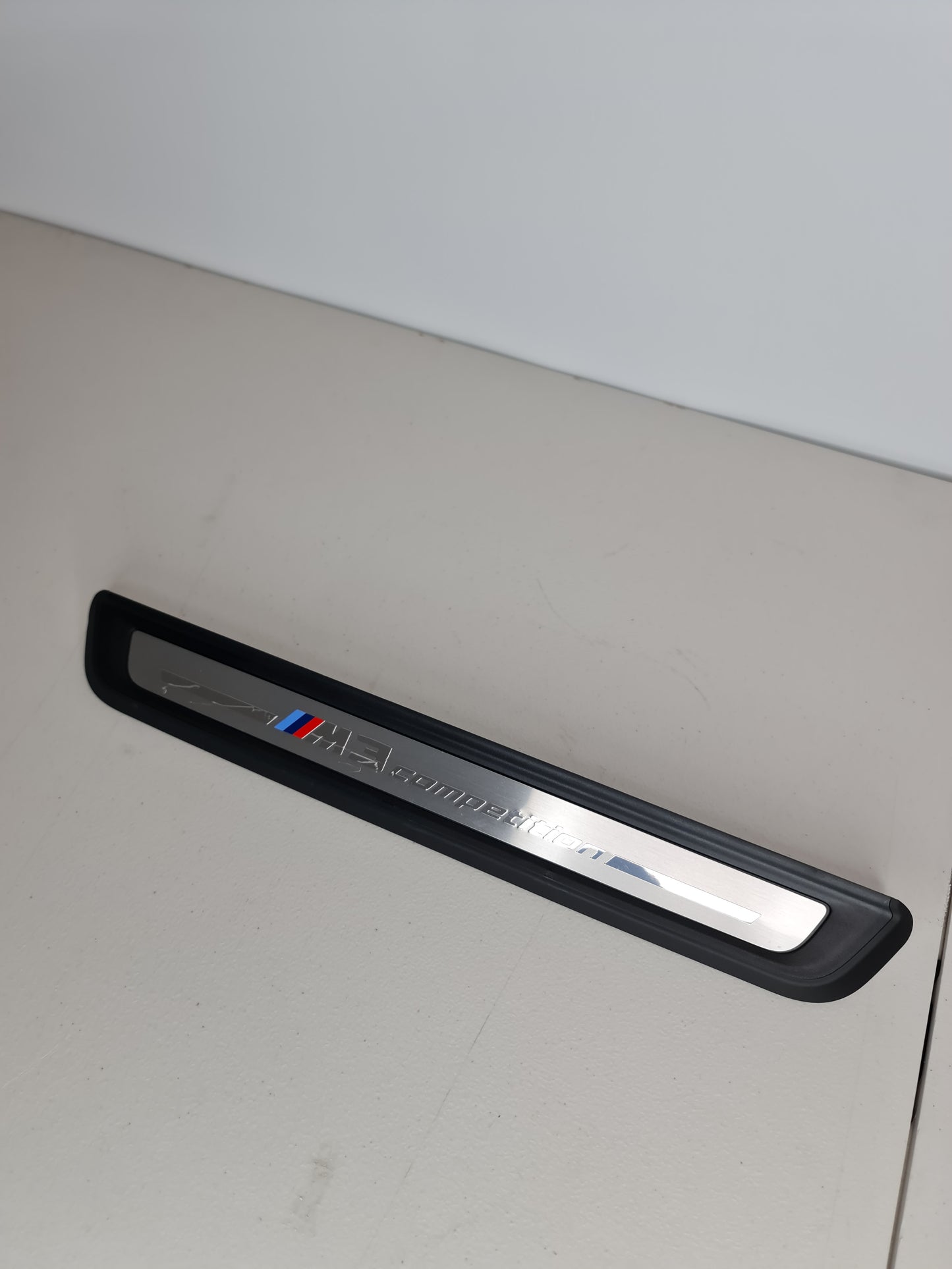 BMW G80 M3 COMPETITION OEM DRIVERS FRONT DOOR SILL KICK PLATE 9451626 - MPerformance.parts