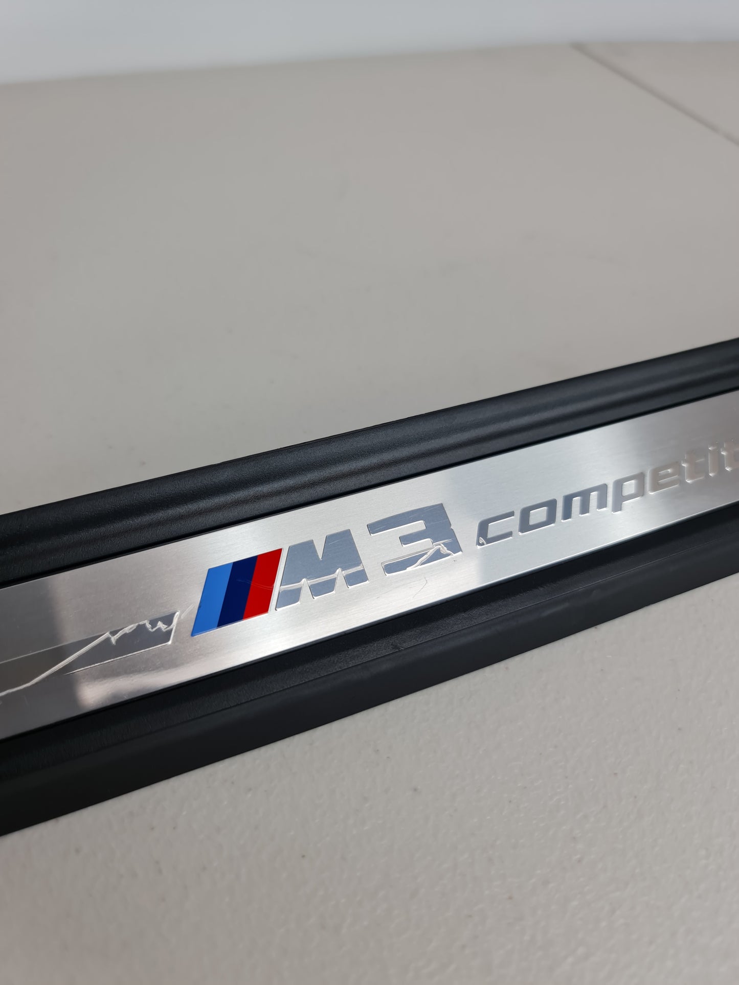 BMW G80 M3 COMPETITION OEM DRIVERS FRONT DOOR SILL KICK PLATE 9451626 - MPerformance.parts