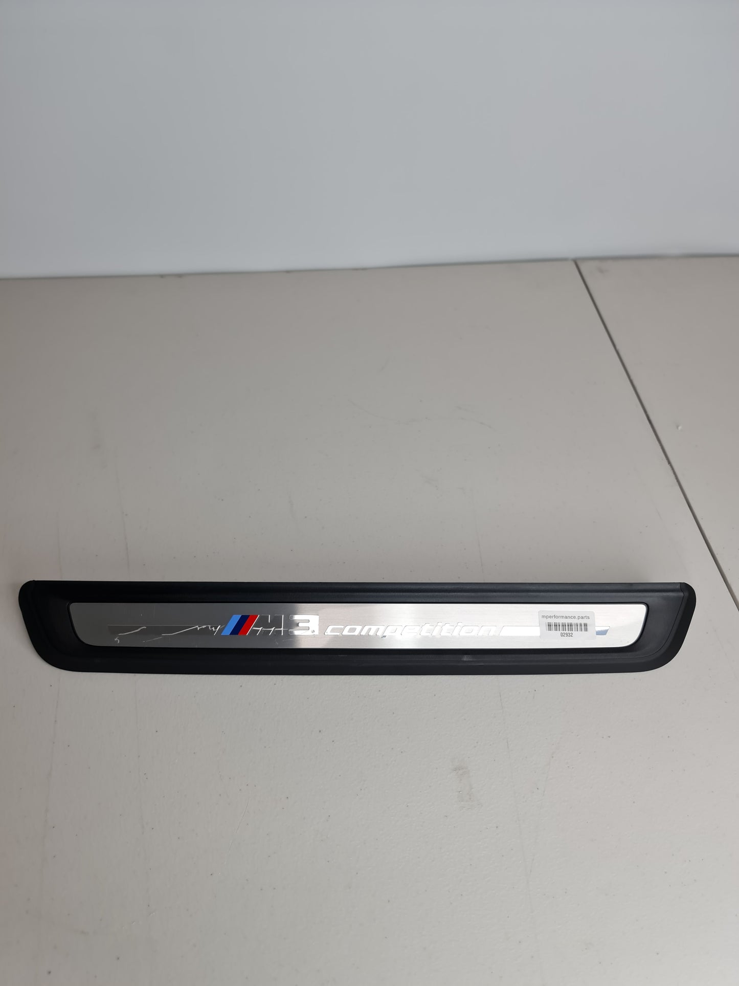 BMW G80 M3 COMPETITION OEM DRIVERS FRONT DOOR SILL KICK PLATE 9451626 - MPerformance.parts