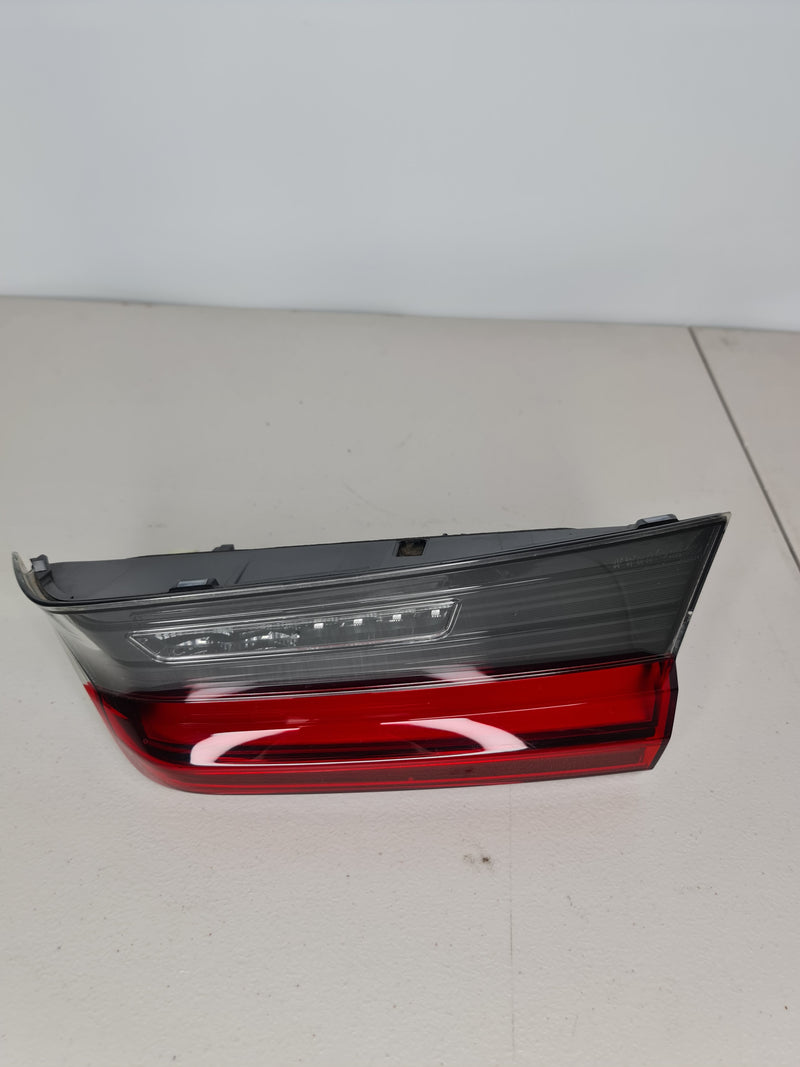 BMW M3 G80 right tail light inner lid with LED, OEM MPerformance.parts replacement part showing the detailed inner side.