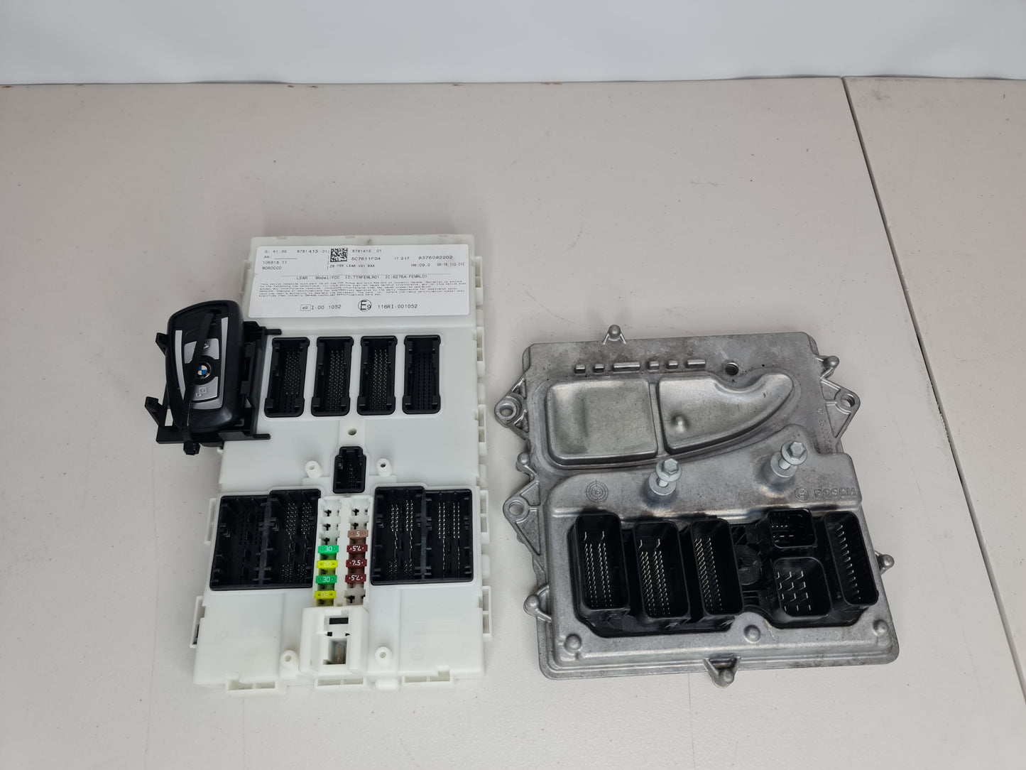 BMW F30 F32 F36 228 328 428 2.0L DME ECU Engine Computer FEM Module Key Set OEM 61358781415