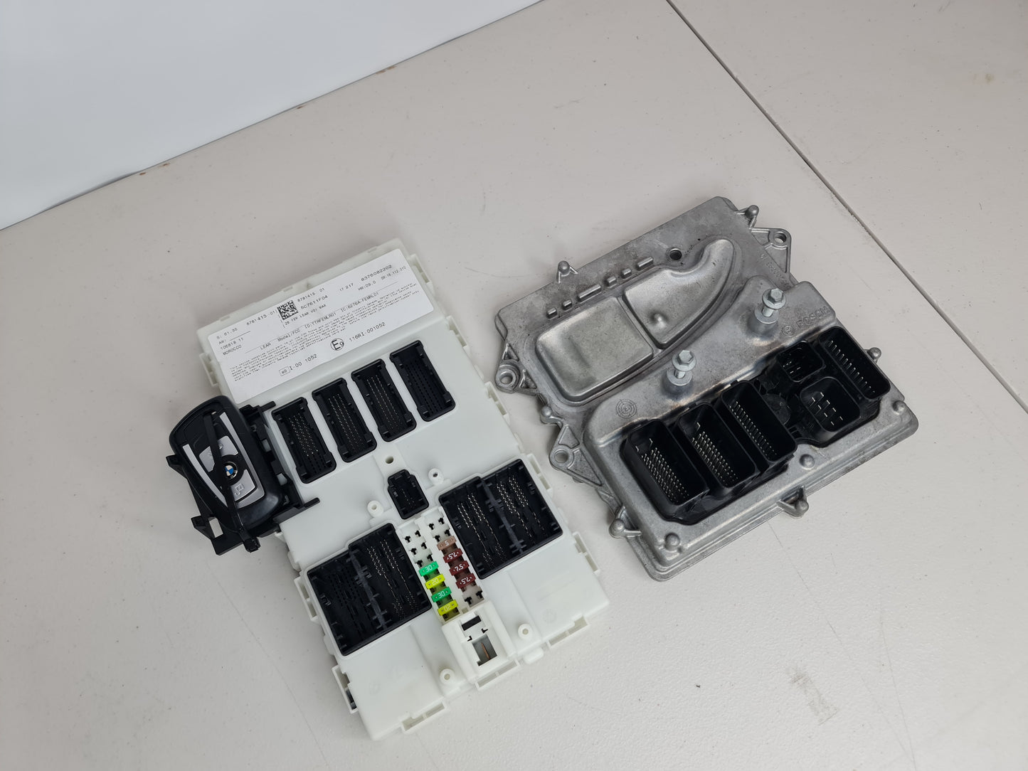 BMW F30 F32 F36 228 328 428 2.0L DME ECU Engine Computer FEM Module Key Set OEM 61358781415