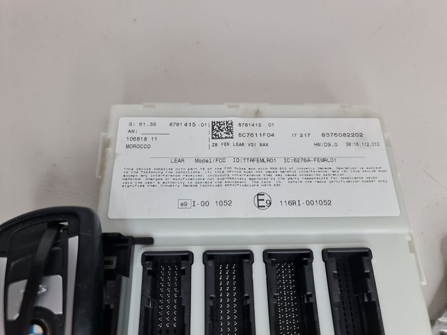 BMW F30 F32 F36 228 328 428 2.0L DME ECU Engine Computer FEM Module Key Set OEM 61358781415