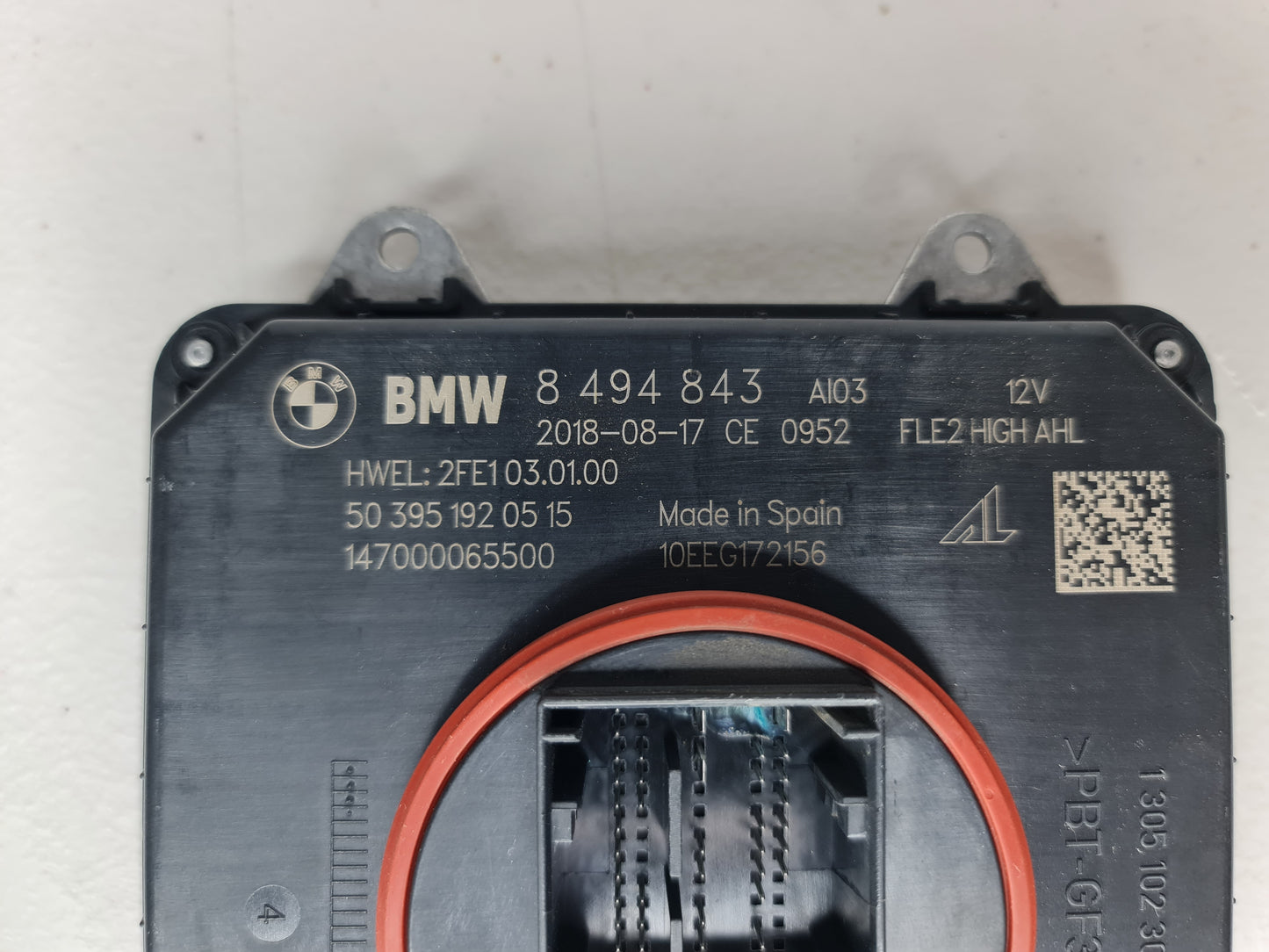 BMW M3 F80 2018 Headlight Control Unit 8494843 J202