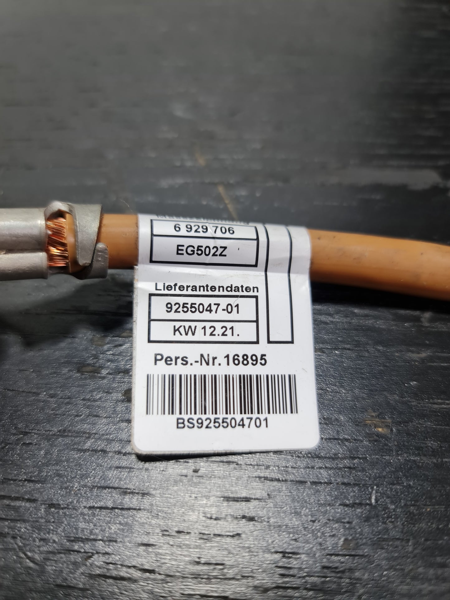 BMW 1 E81 Negative Battery Cable 61129255047 9255047