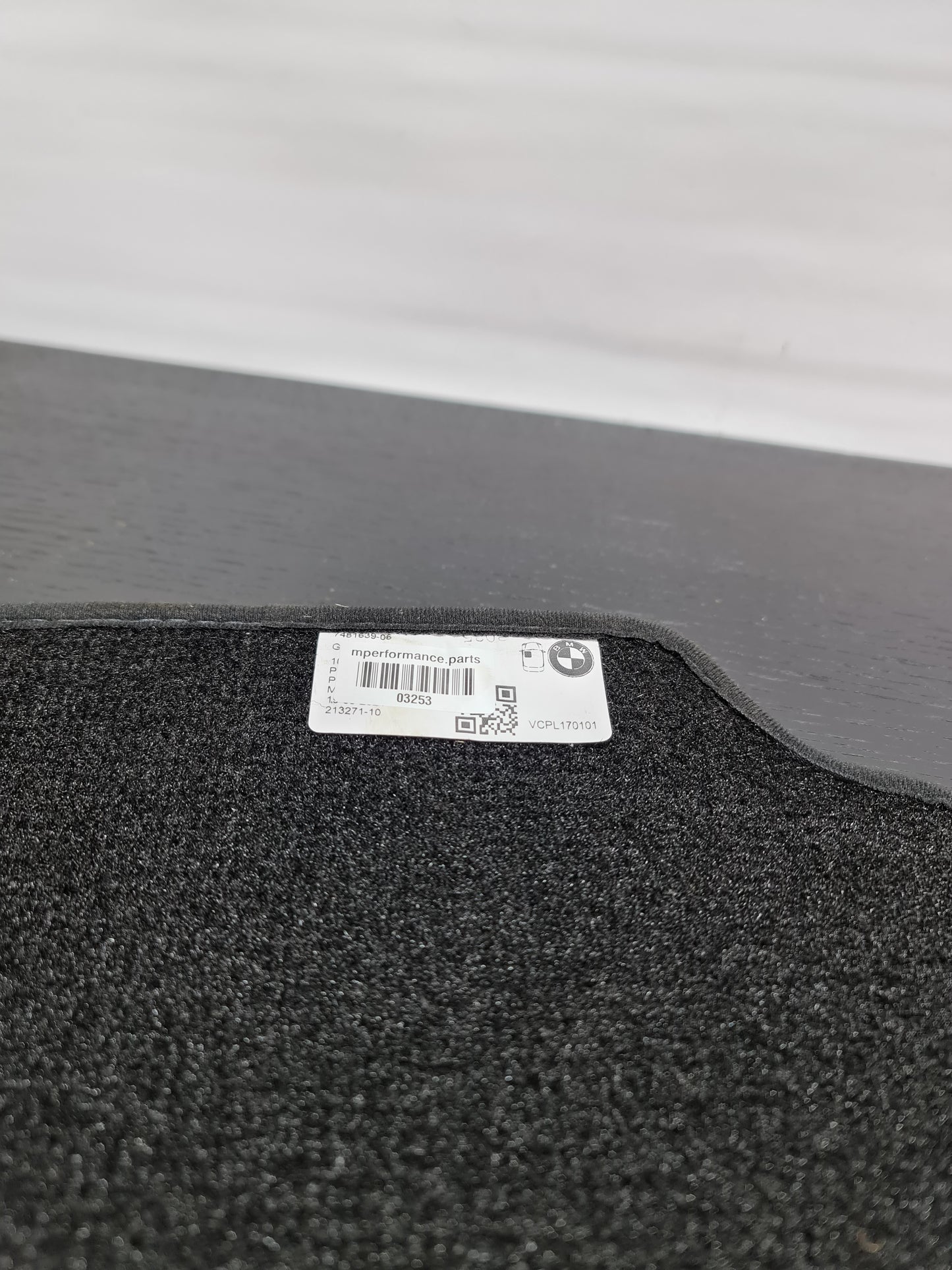 Genuine BMW M3 G80 Velour Carpet Floor Mats Charcoal 7481639-06