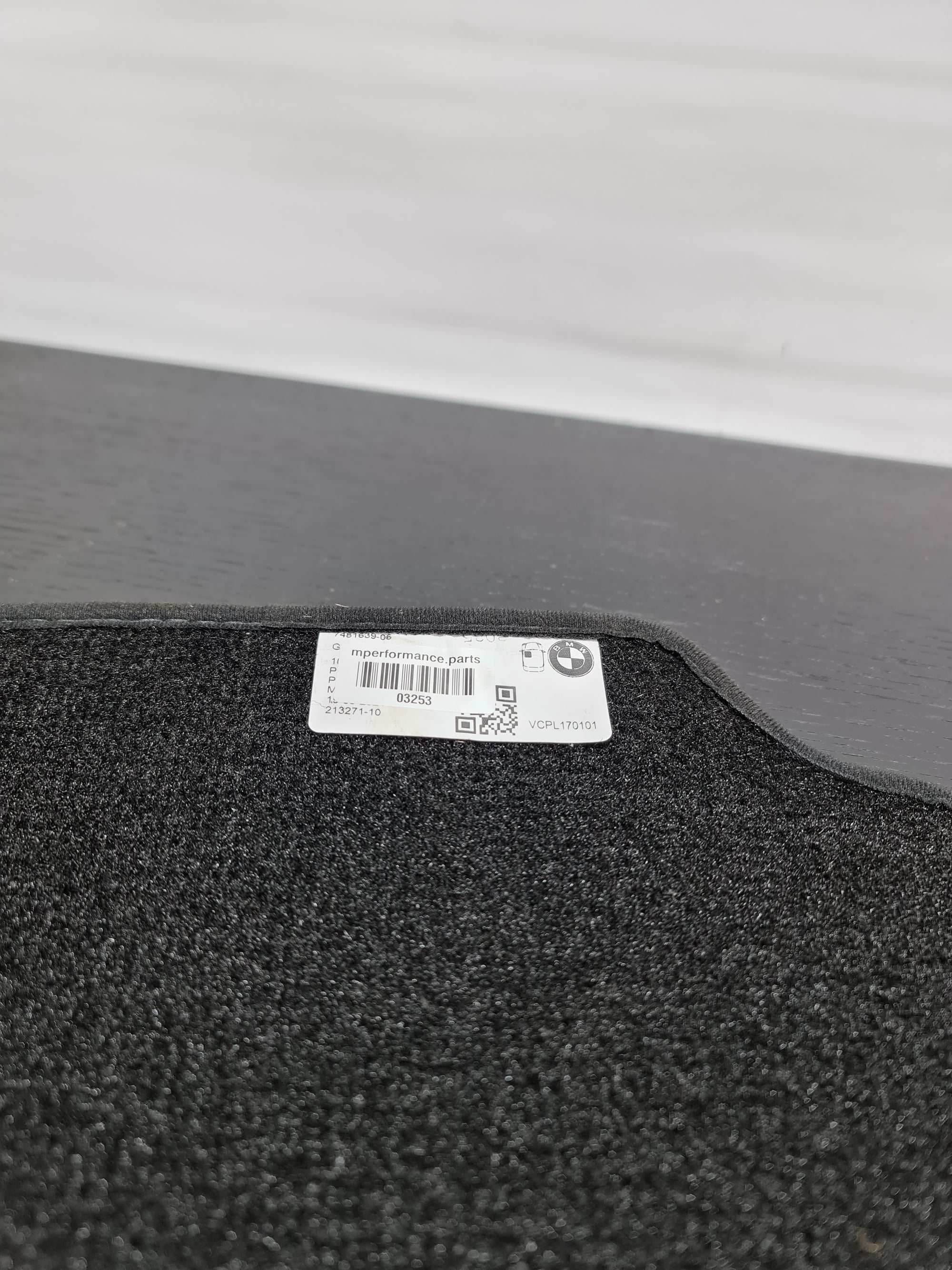 Genuine BMW M3 G80 Velour Carpet Floor Mats Charcoal 7481639-06 - MPerformance.parts