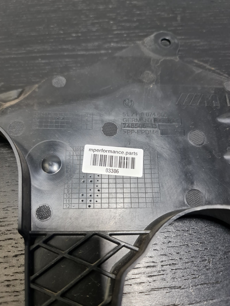 2022 - 2023 BMW M3 M4 Steering Gear Cover Shield Panel Left Side G80 G82 G83 51718074605 - MPerformance.parts