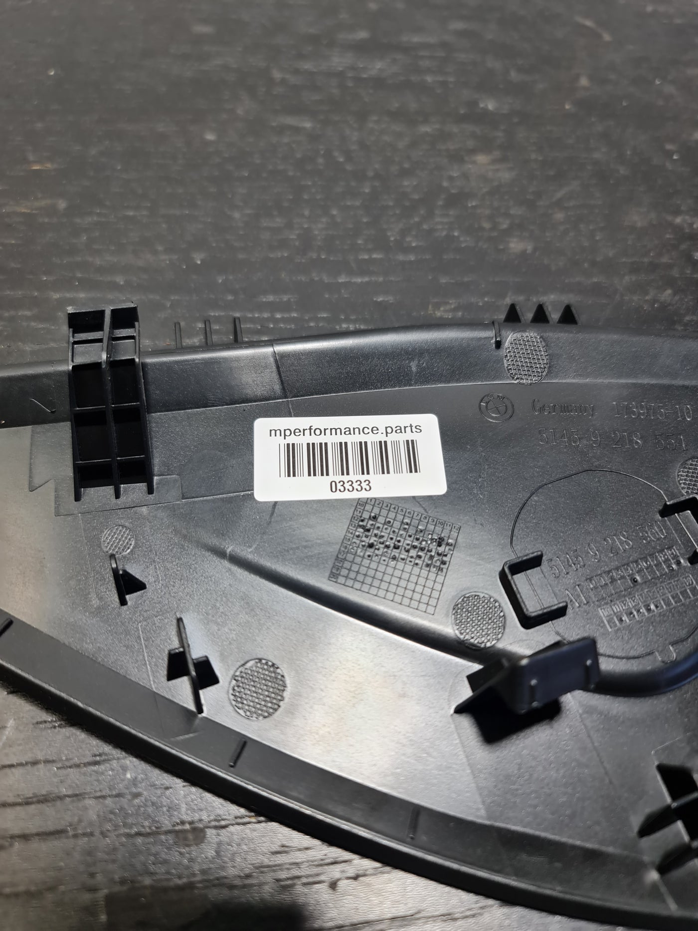 2013-17 BMW M3 Sedan Right Side Black Dash Board Cover Trim 51459218554 9218554 - MPerformance.parts