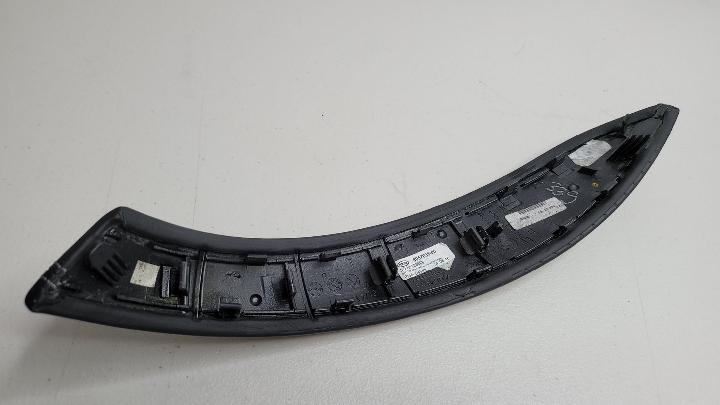 BMW F80 F82 M3 M4 Türverkleidung vorne links, Zuggriff, Leder, Schwarz, 8057633-05