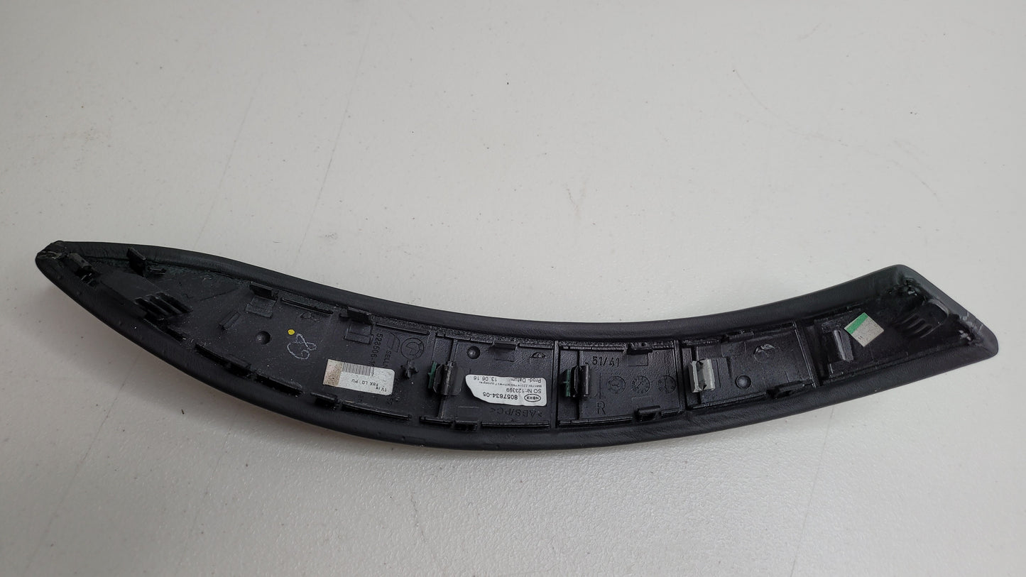 BMW F80 M3 Türverkleidung rechts, Zuziehgriff, Leder, Schwarz, 8057634-05