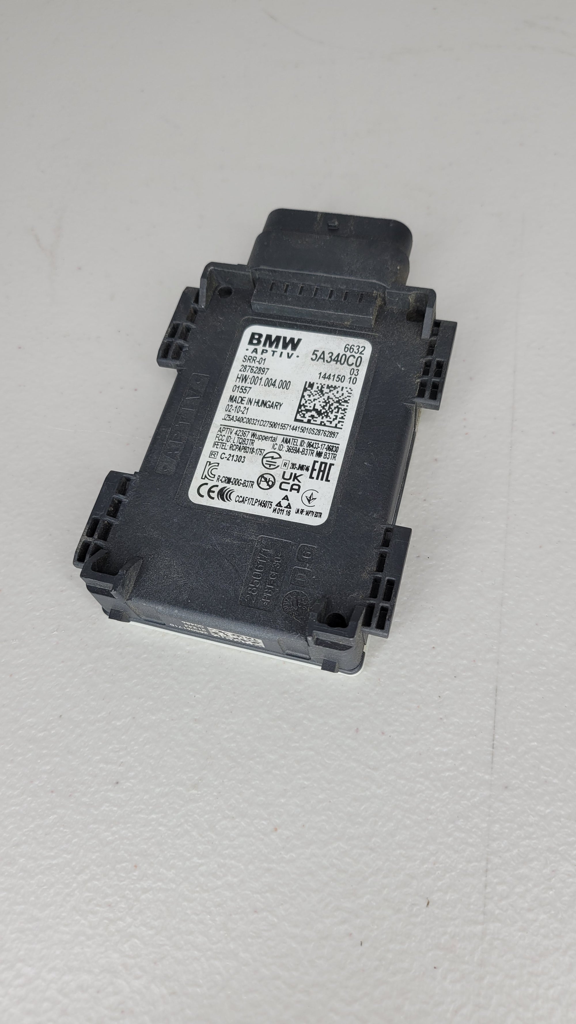 2018-22 BMW X3 Blind Spot Radar Sensor Module Rear Left Driver Side 66325A340C0 - MPerformance.parts