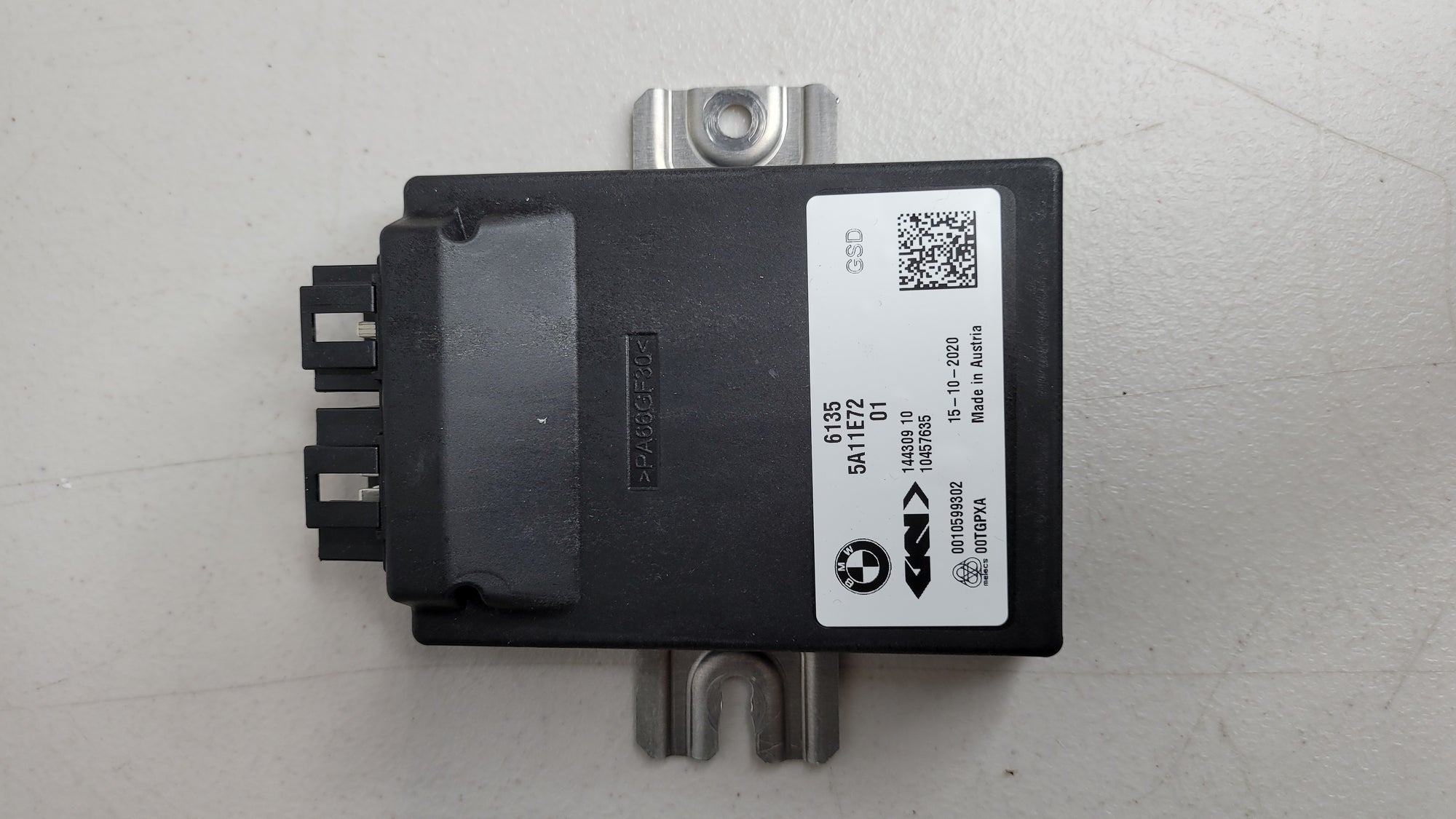 BMW M4 G82 G83 rear axle differential control unit by MPerformance.parts, showing the compact electronic module with connectors.