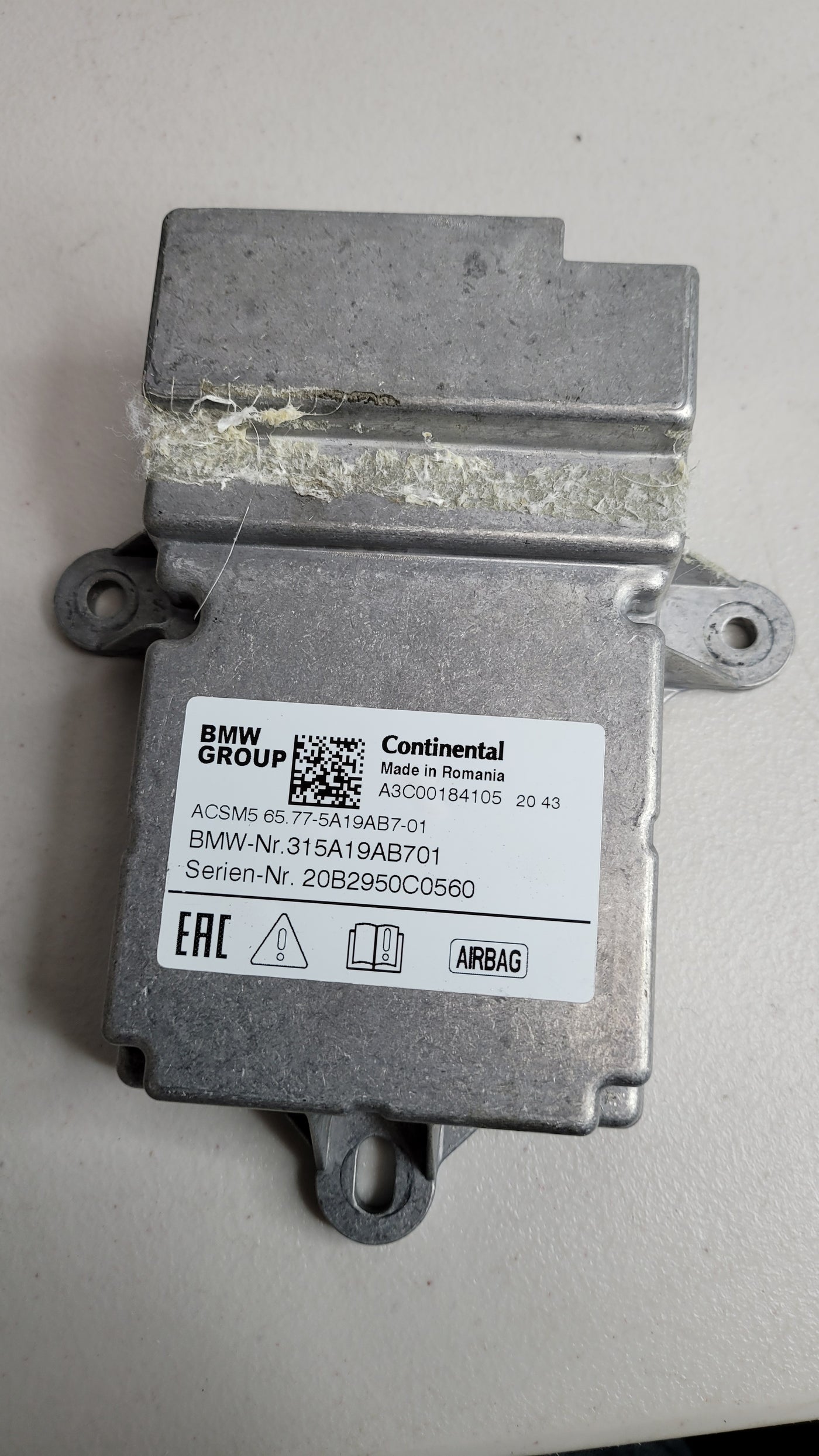 BMW M3 G80 Crash Impact Airbag Control Unit 5A19AB7 65775A19AB7 A3C00184105 ACSM5 - MPerformance.parts
