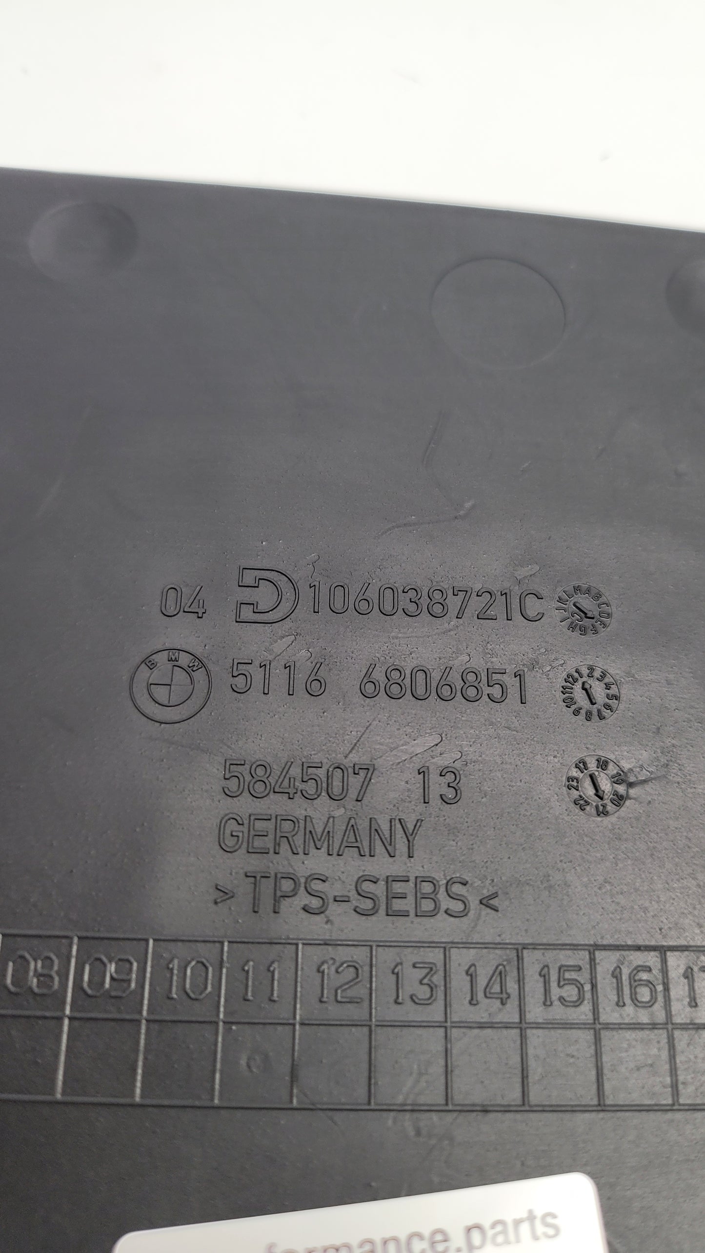 BMW M3 G80 Rubber Mat Glove Box Rubber Insert Storage Mat - 6806851 - MPerformance.parts