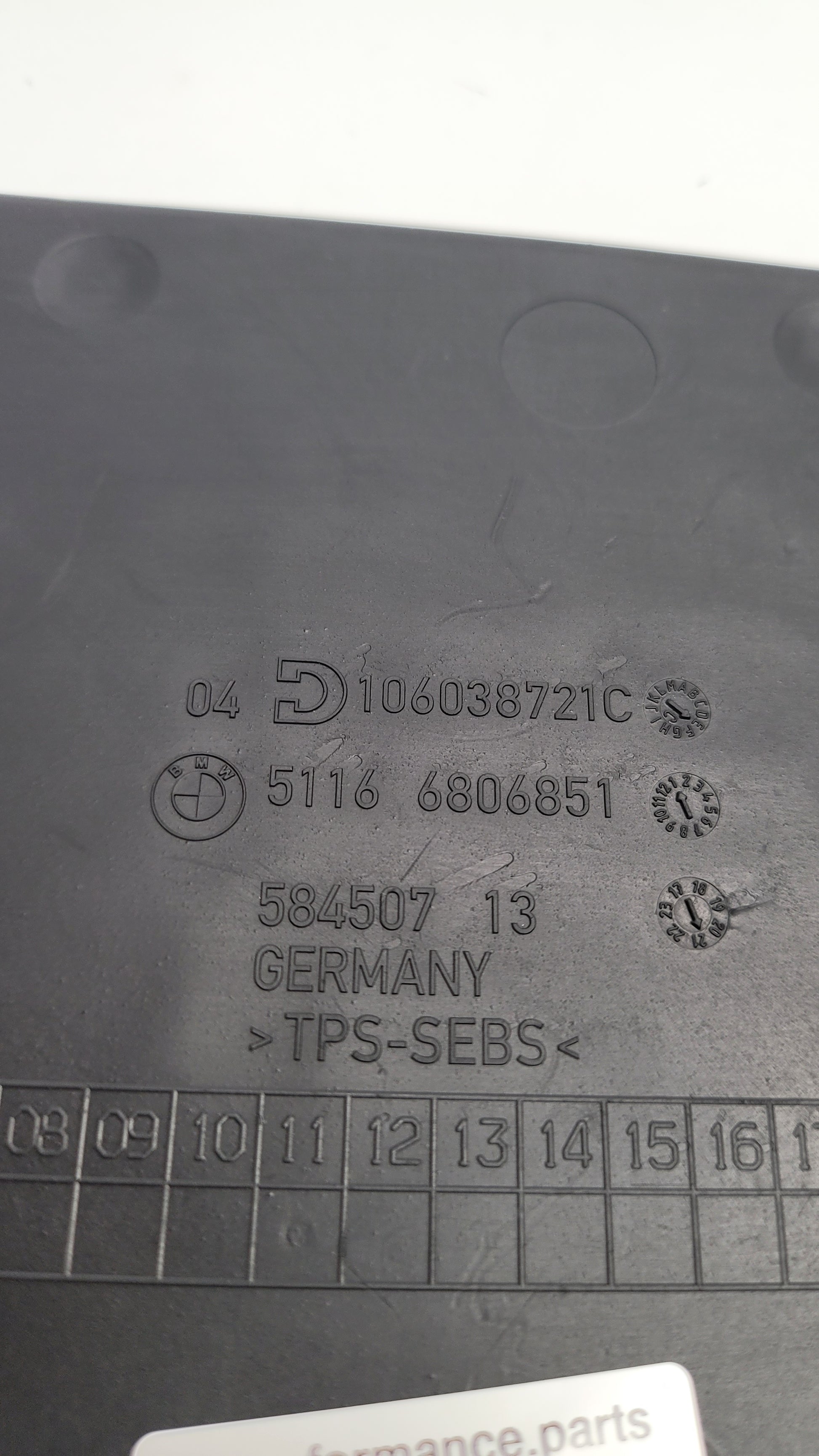 BMW M3 G80 Rubber Mat Glove Box Rubber Insert Storage Mat - 6806851 - MPerformance.parts