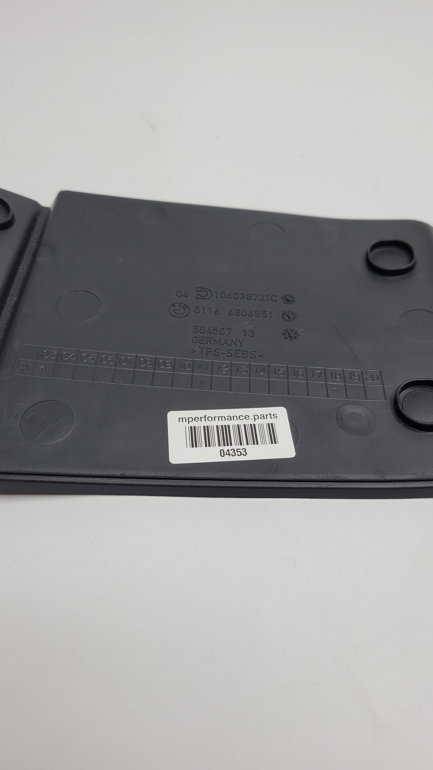 BMW M3 G80 Rubber Mat Glove Box Rubber Insert Storage Mat - 6806851 - MPerformance.parts