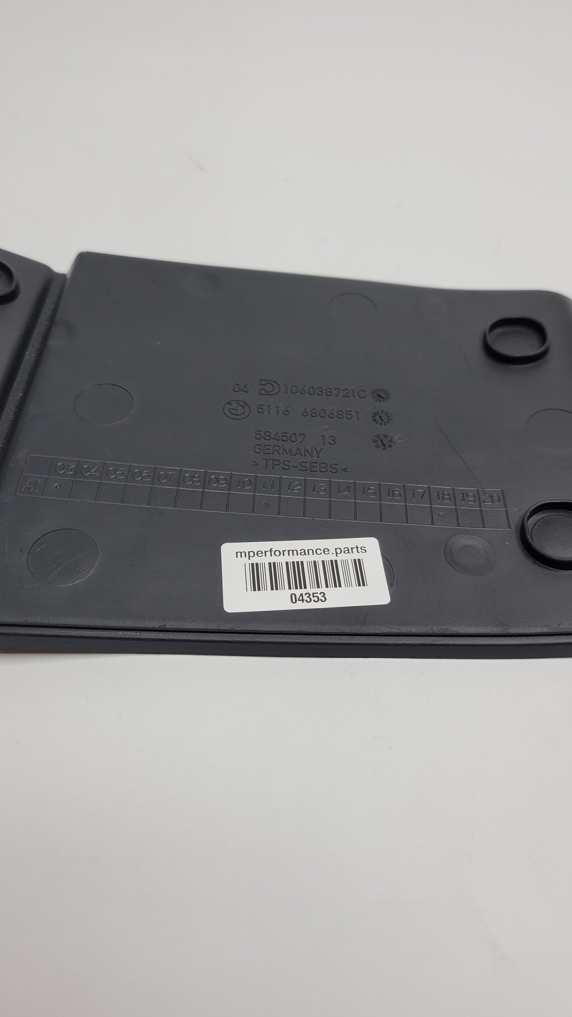 BMW M3 G80 Rubber Mat Glove Box Rubber Insert Storage Mat - 6806851 - MPerformance.parts