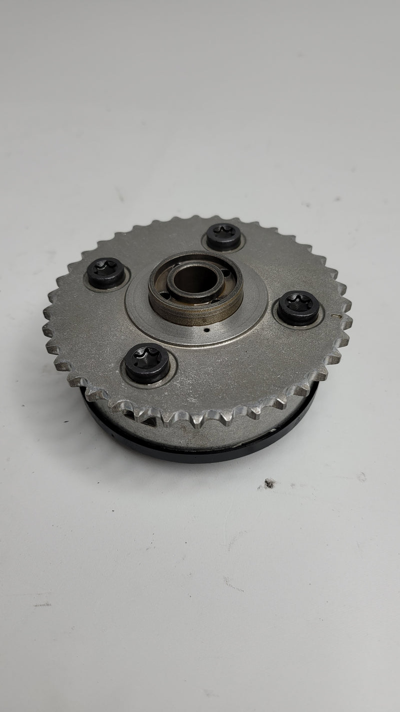 MPerformance.parts inlet camshaft adjustment unit labeled 7583207, shown in close-up with detailed mechanical components.