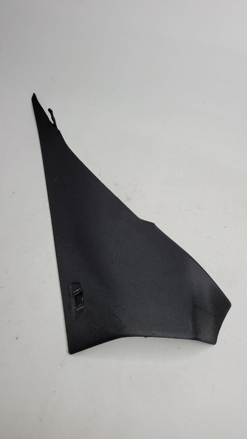BMW G82 M4 rear right driver side C pillar interior trim in black, with textured finish, part number 8096866.
