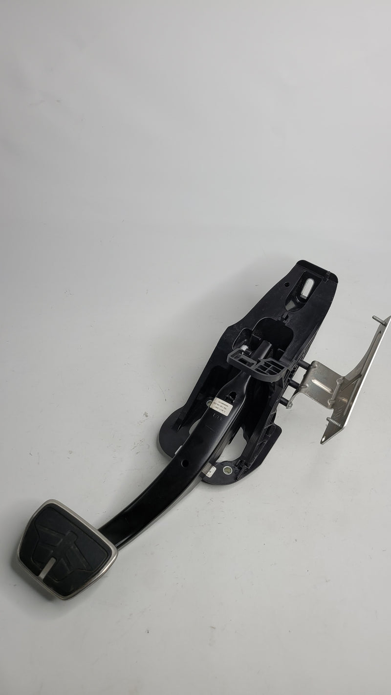 BMW M3 G80 brake pedal from MPerformance.parts, designed for 2018-2023 models, showing the sleek, metallic pedal with branding details.
