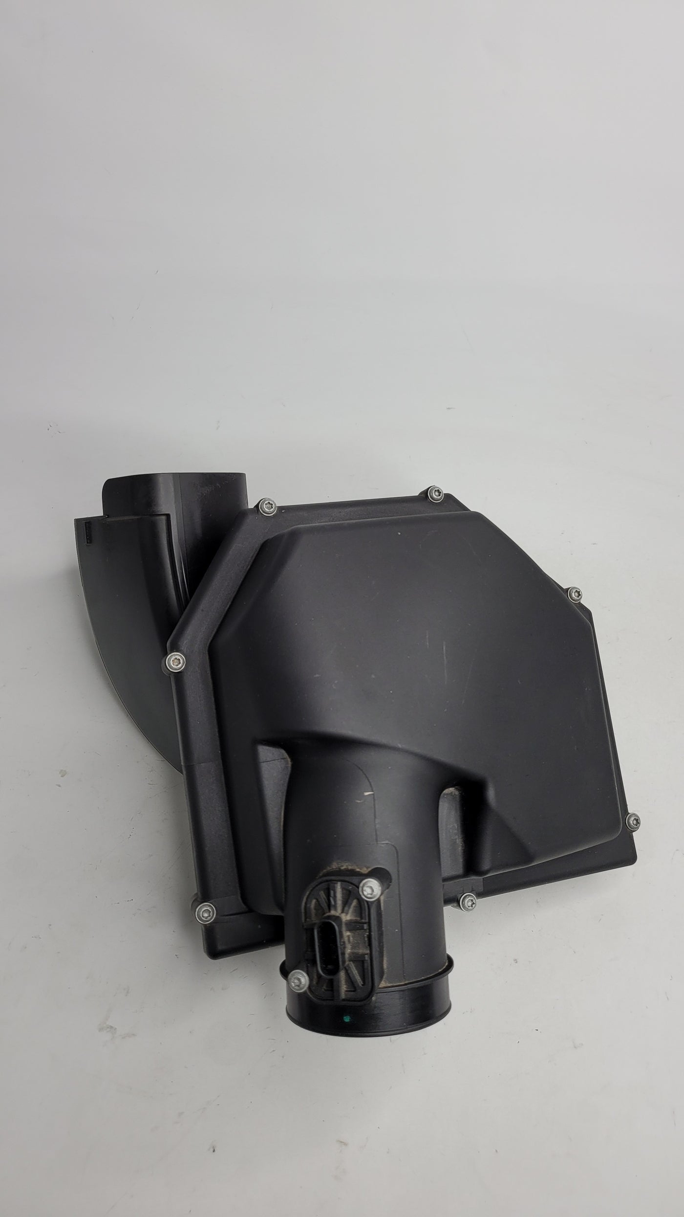 BMW M2 Competition right air intake filter box OEM 7846268 by MPerformance.parts, showing the black plastic component with air filter opening.