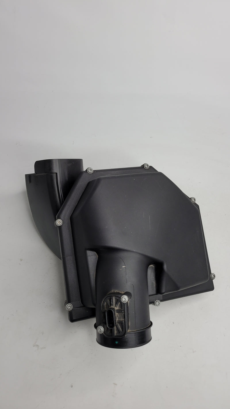 BMW M2 Competition right air intake filter box OEM 7846268 by MPerformance.parts, showing the black plastic component with air filter opening.