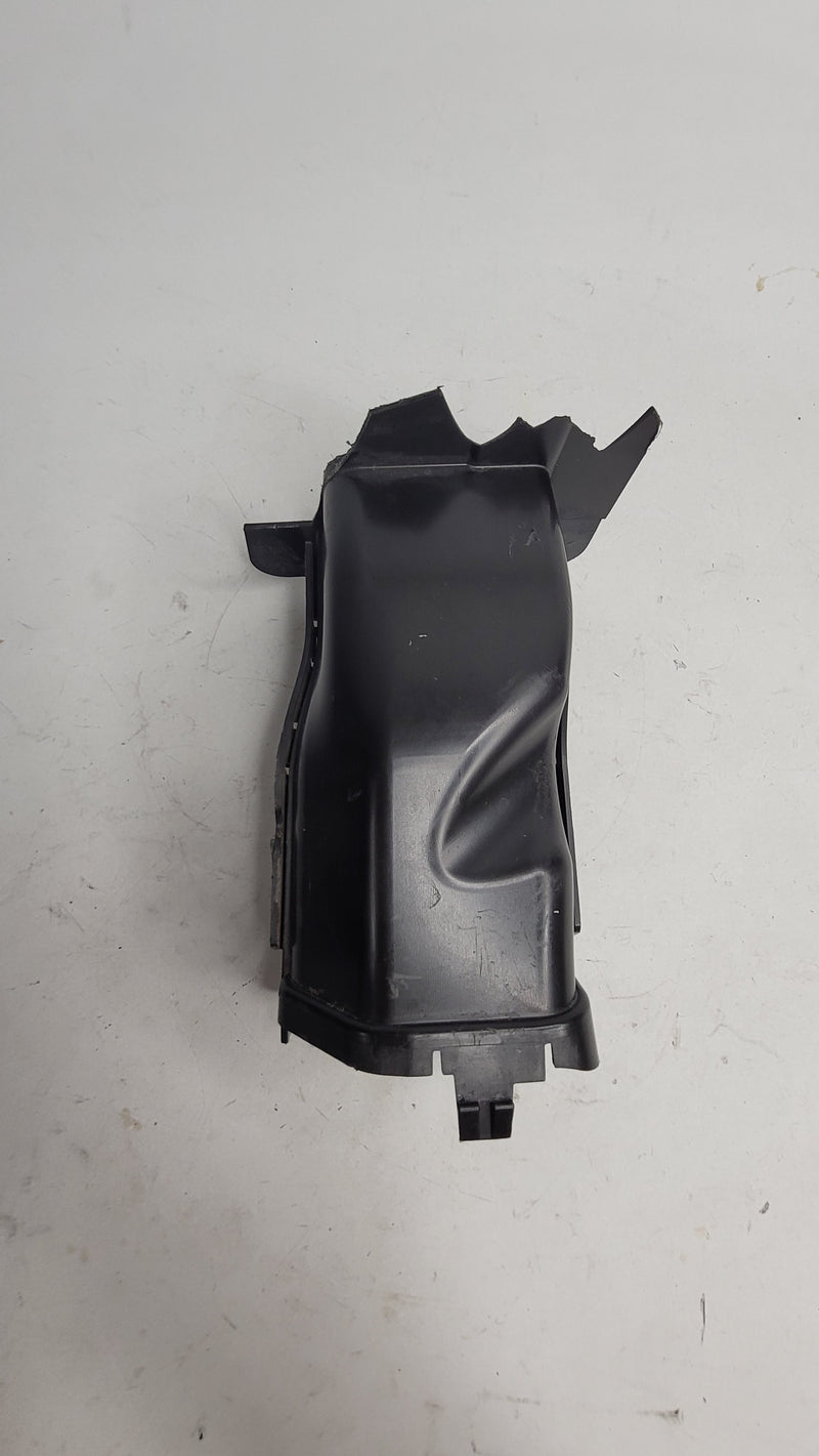 BMW M4 G82/G83 left brake air intake duct by MPerformance.parts, showing the black plastic duct with mounting points and aerodynamic design.