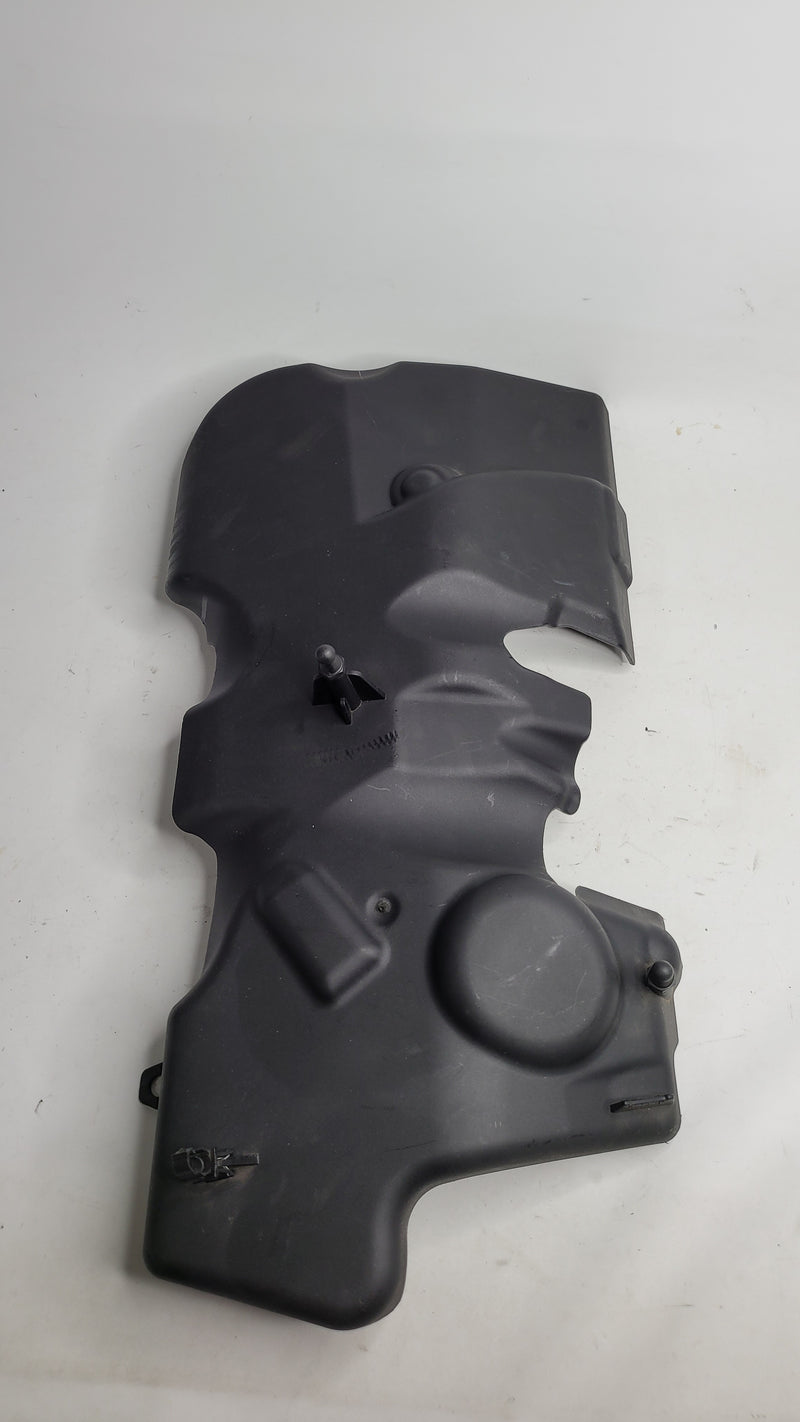 BMW M3 F80 S55 3.0L engine anti corrosion cover by MPerformance.parts, showing the black engine cover with branding details.