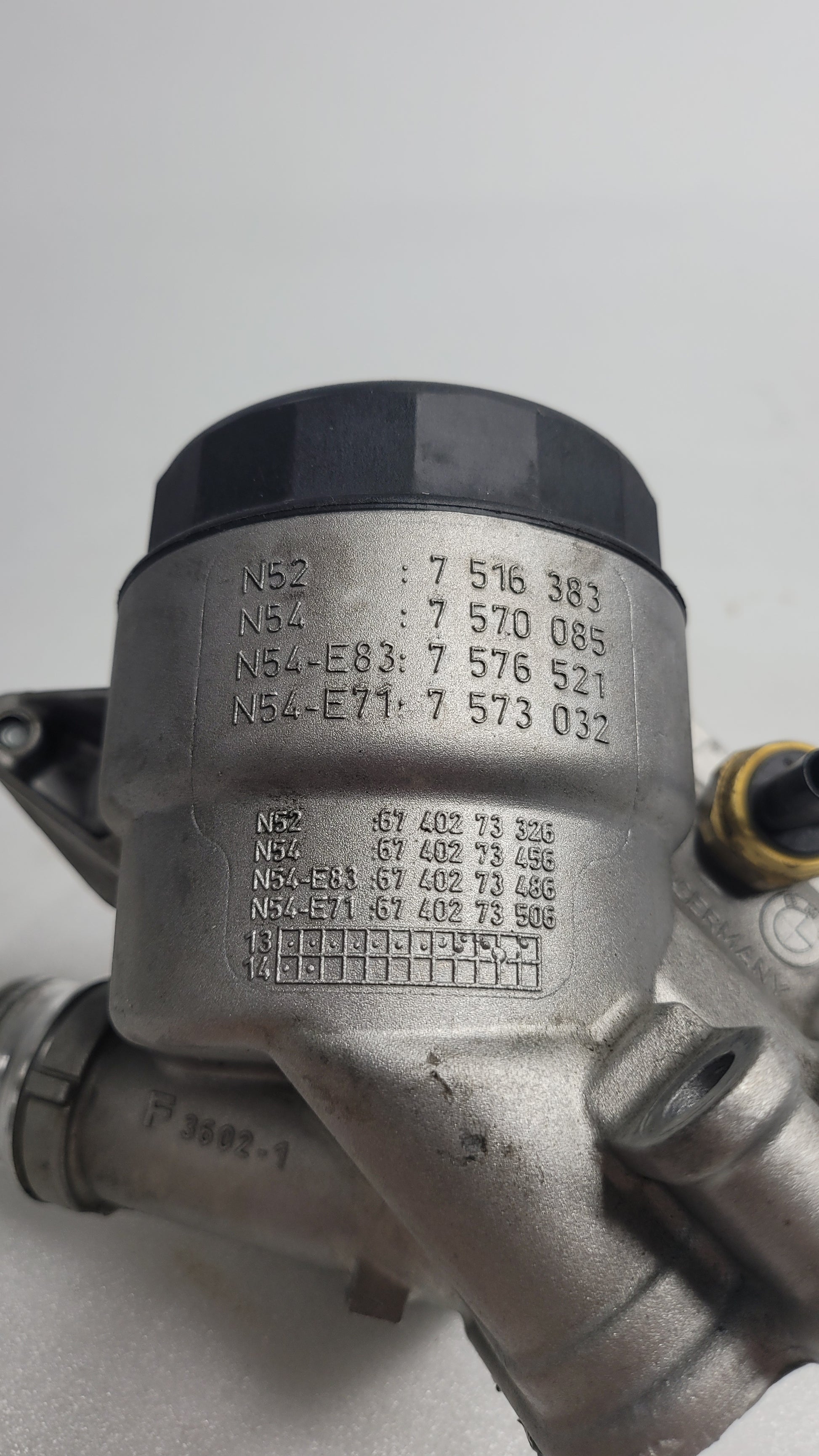 BMW F80 F82 F83 M3 M4 S55 3.0 PETROL OIL FILTER HOUSING OIL COOLER 7516383 - MPerformance.parts