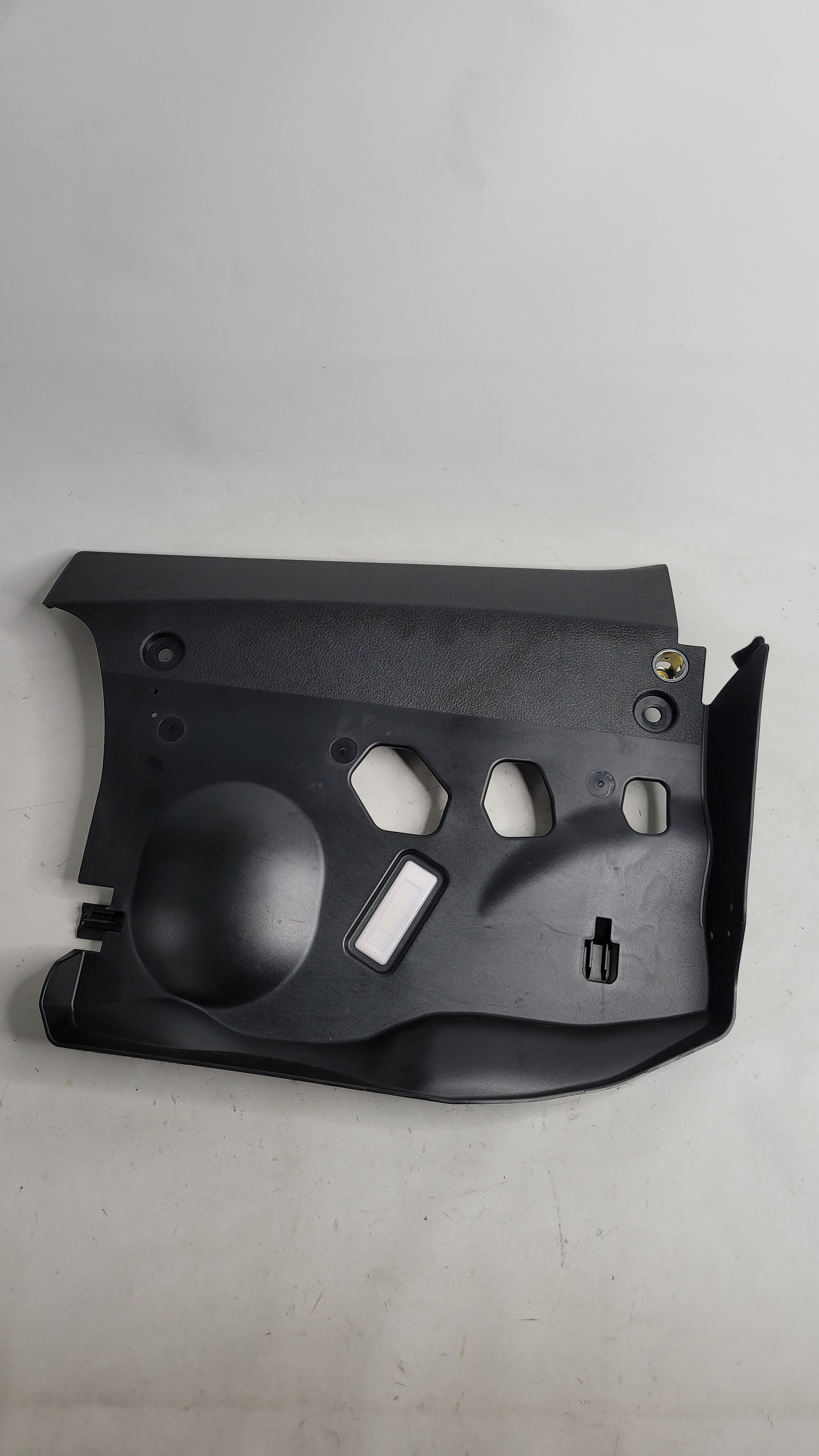 Black passenger's footwell trim panel for BMW 3 Series F30 F31 F32, part number 9240593, shown in the image.