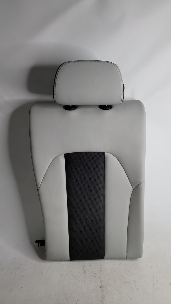 BMW M3 Competition G80 OEM Silverstone leather rear seat assembly, showing the detailed upholstery and seat structure.