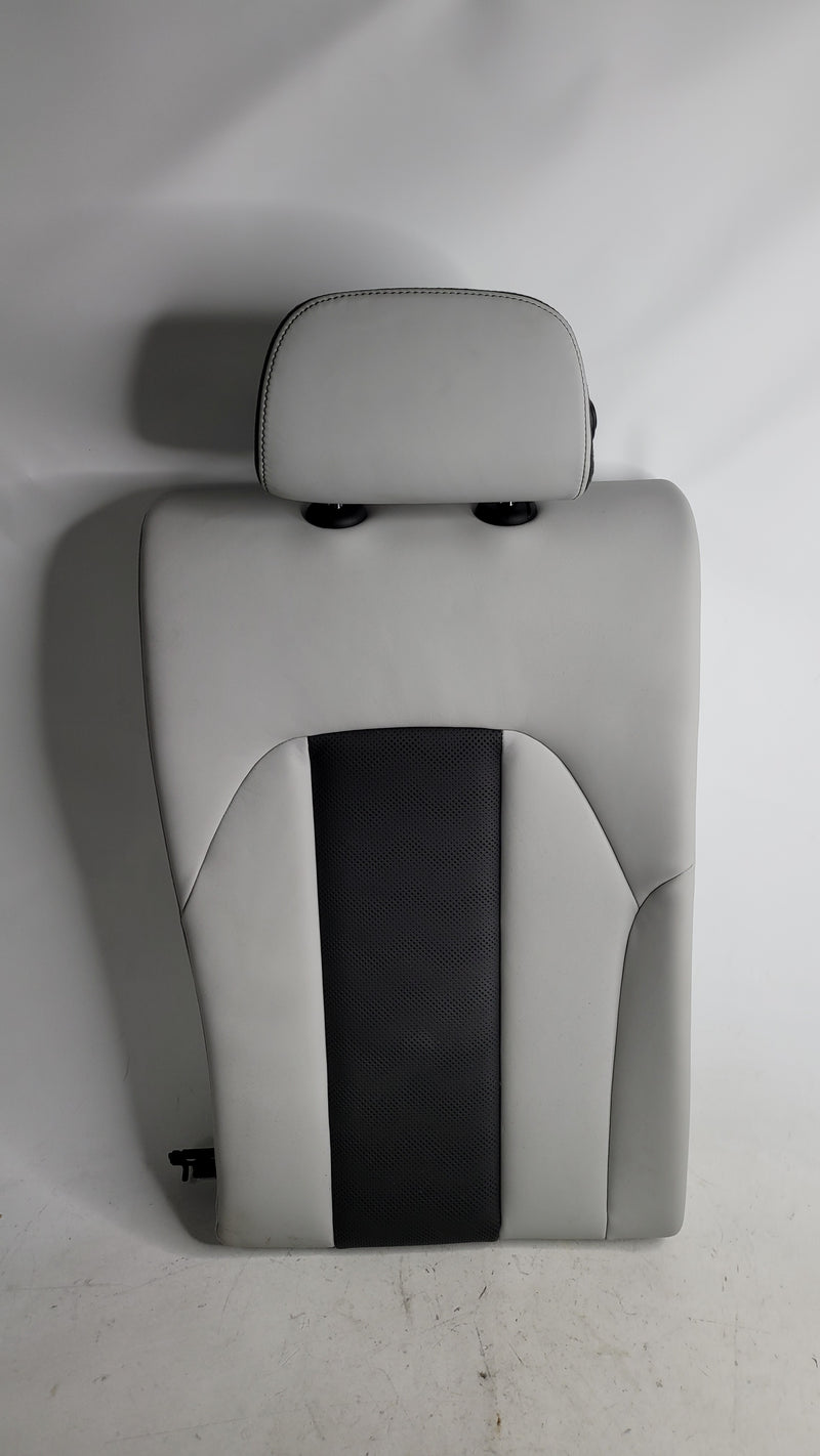 BMW M3 Competition G80 OEM Silverstone leather rear seat assembly, showing the detailed upholstery and seat structure.