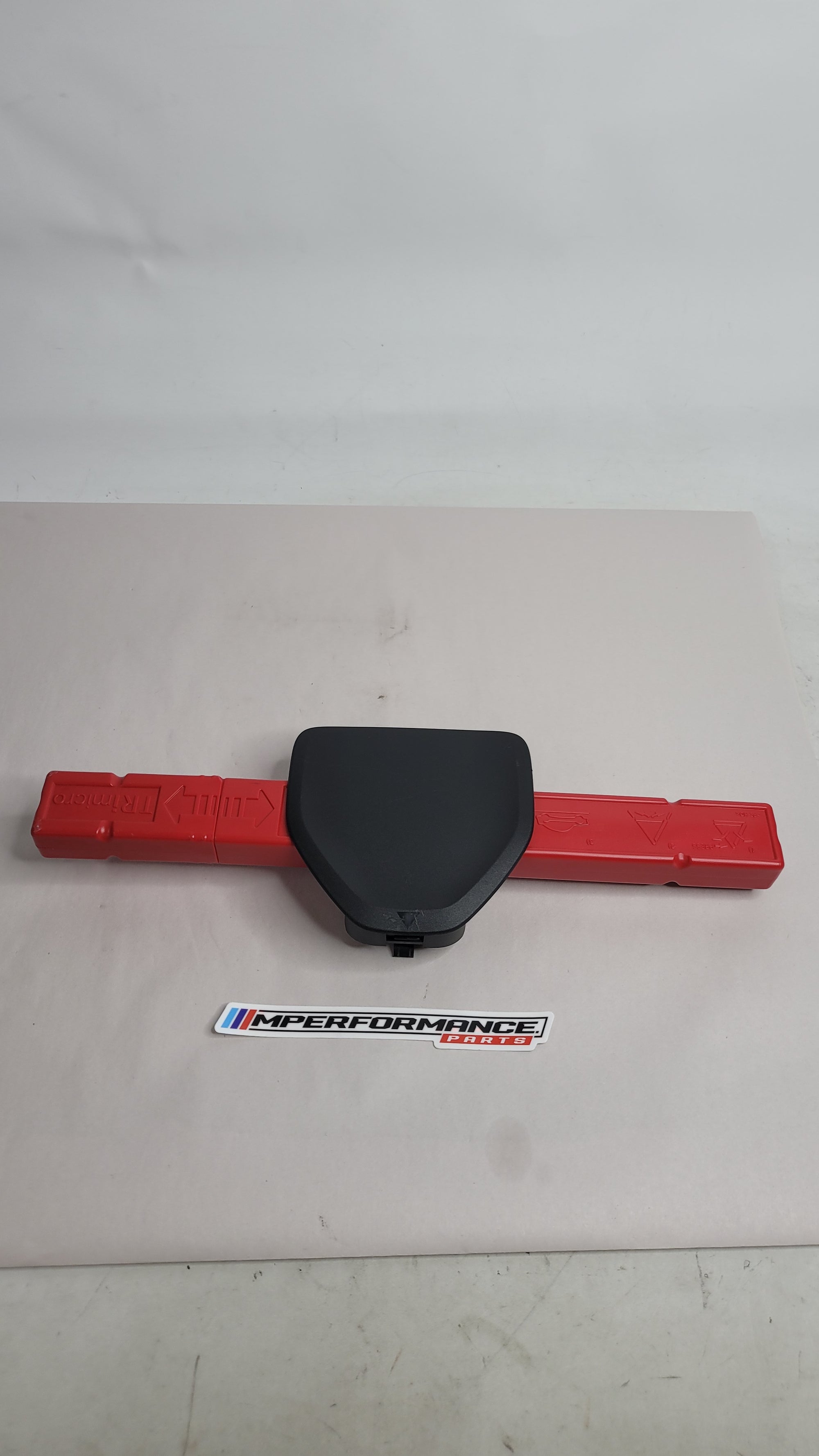 BMW 3 Series F30 F31 hazard warning triangle in orange with reflective surface for roadside safety, model 2015, part 27R034006.