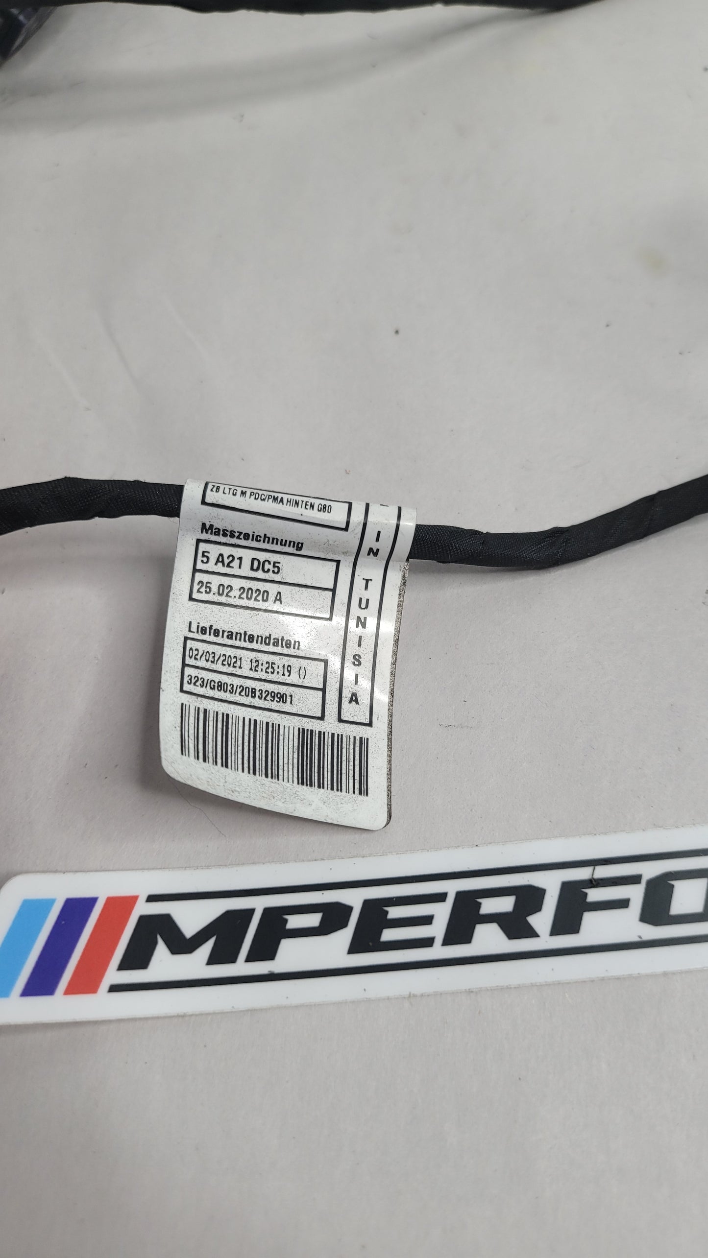 BMW 3 SERIES G20 G80 REAR BUMPER PDC WIRING LOOM 5A21DC7 5A21DC5 - MPerformance.parts